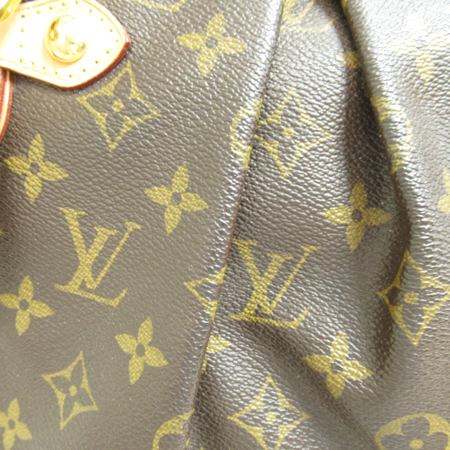 LOUIS VUITTON Monogram Palermo GM金扣手挽肩背兩用袋啡色