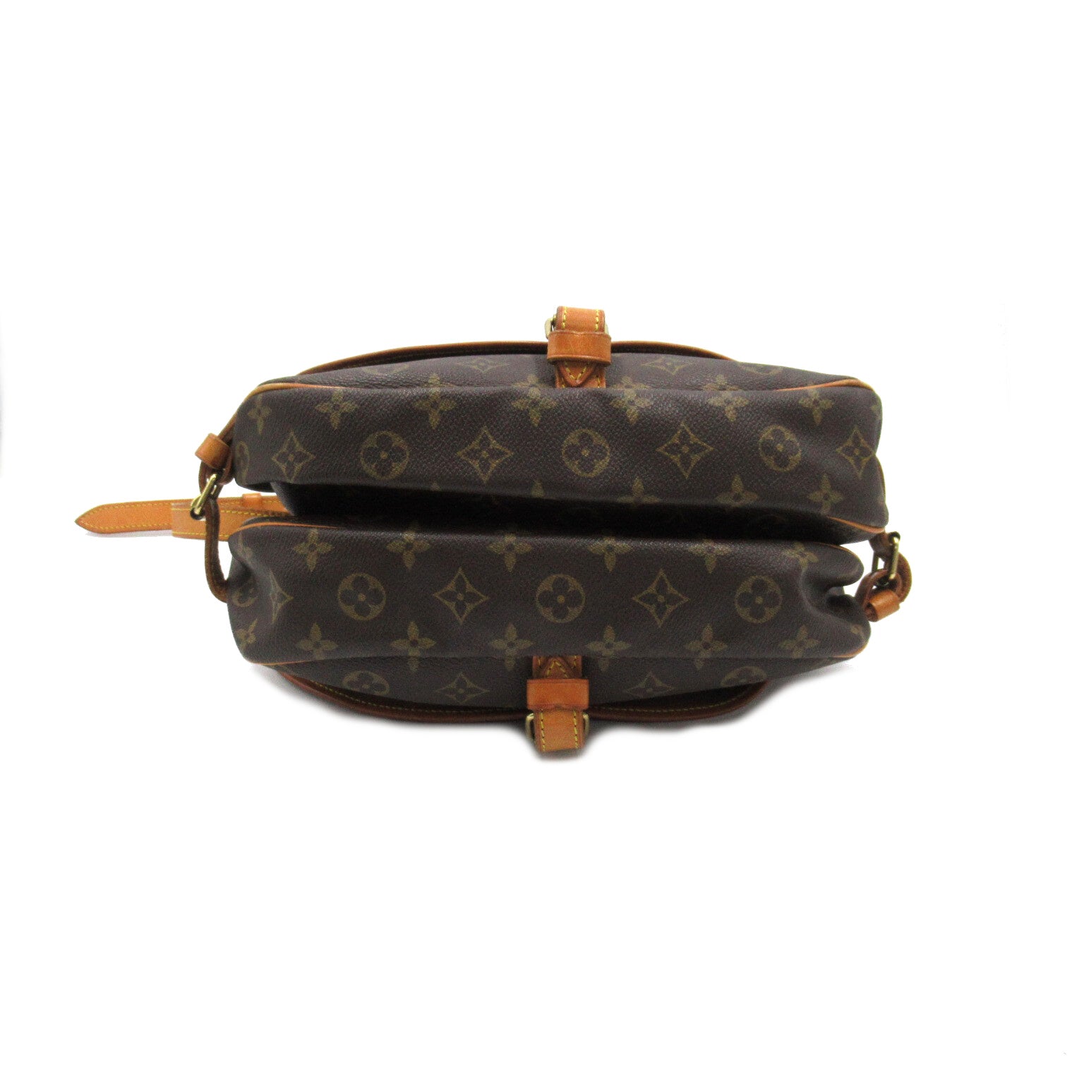 LOUIS VUITTON Monogram Saumur 30金扣肩背袋啡色