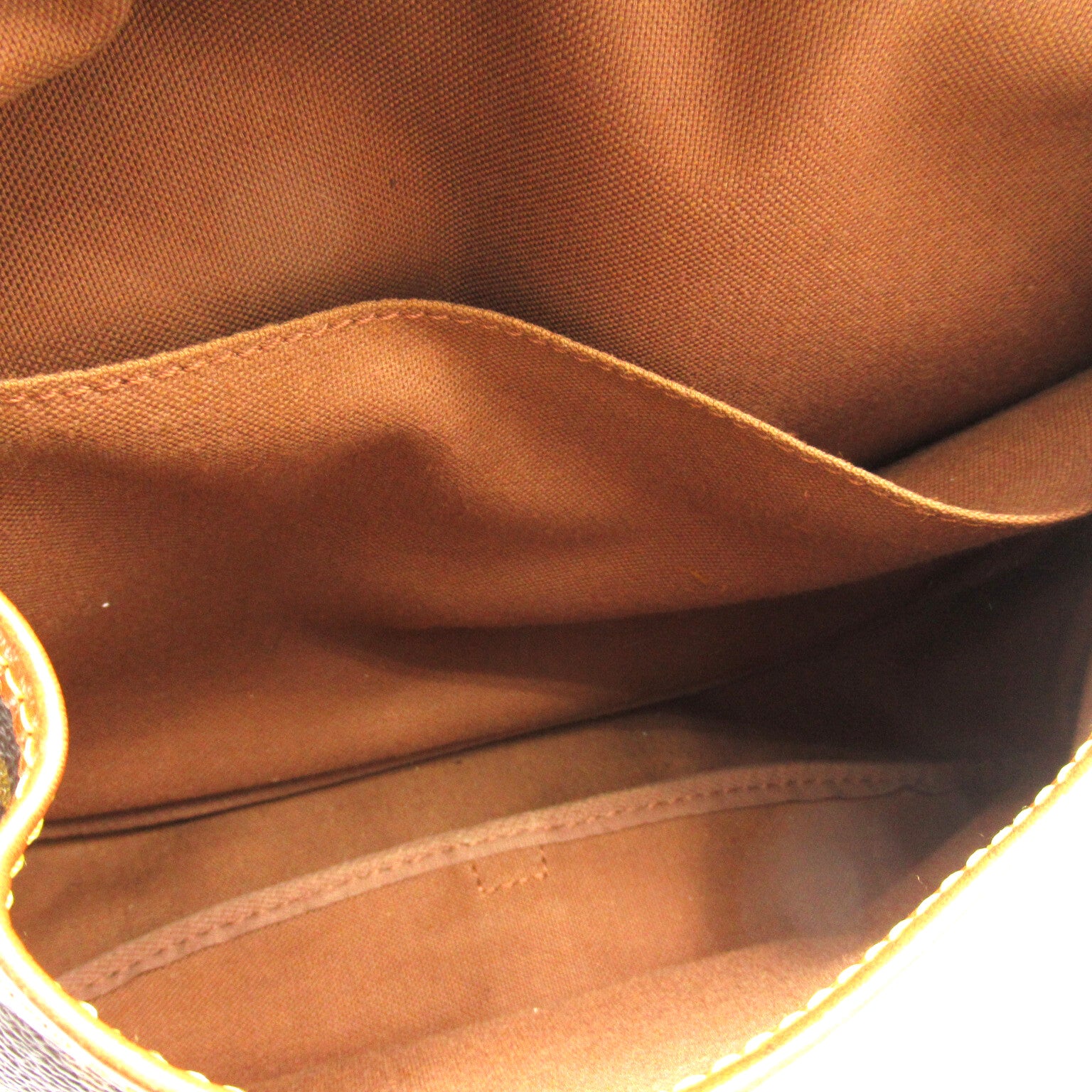 LOUIS VUITTON Monogram Saumur 30金扣肩背袋啡色