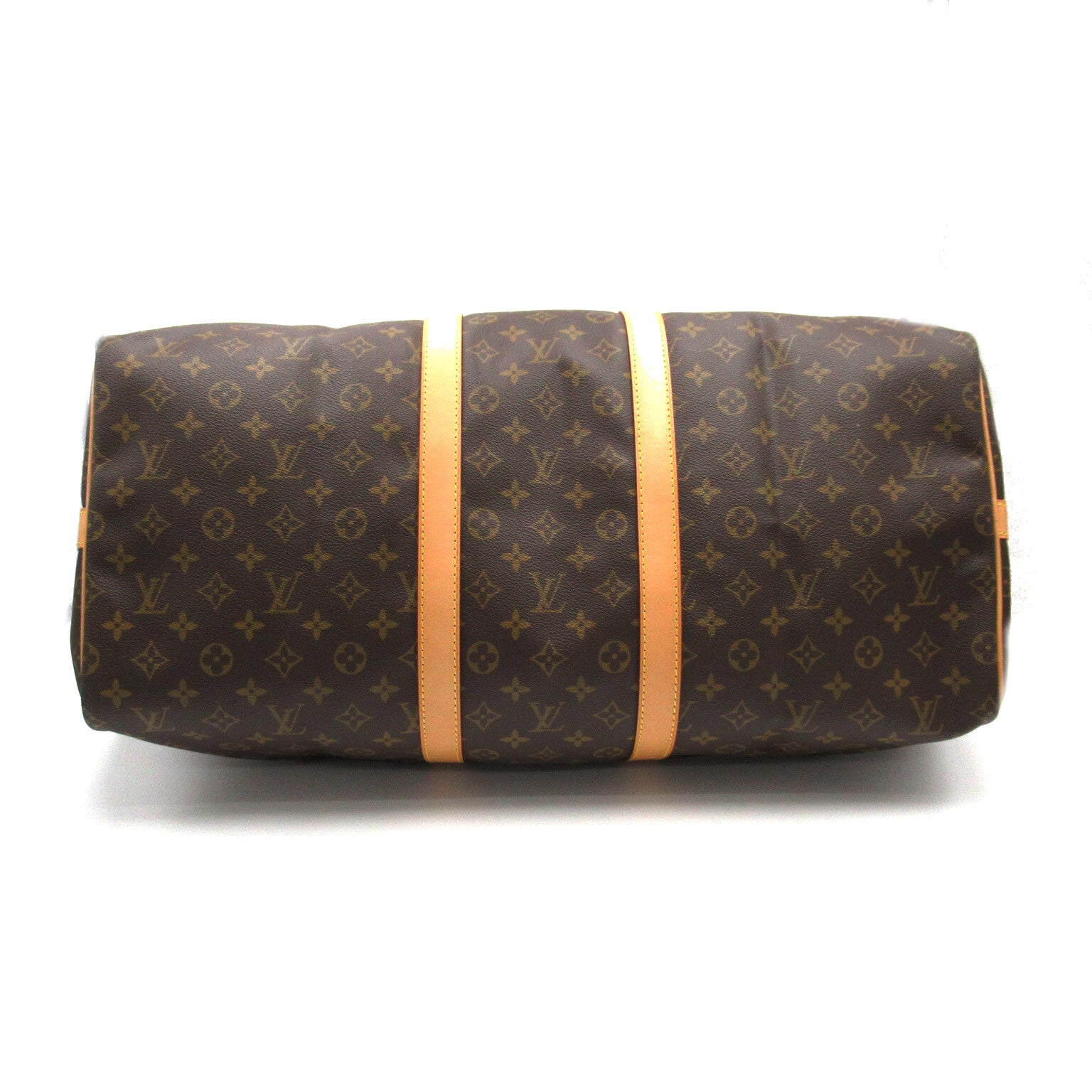 LOUIS VUITTON Monogram Keepall 55 Bandoulie金扣手挽肩背兩用袋啡色