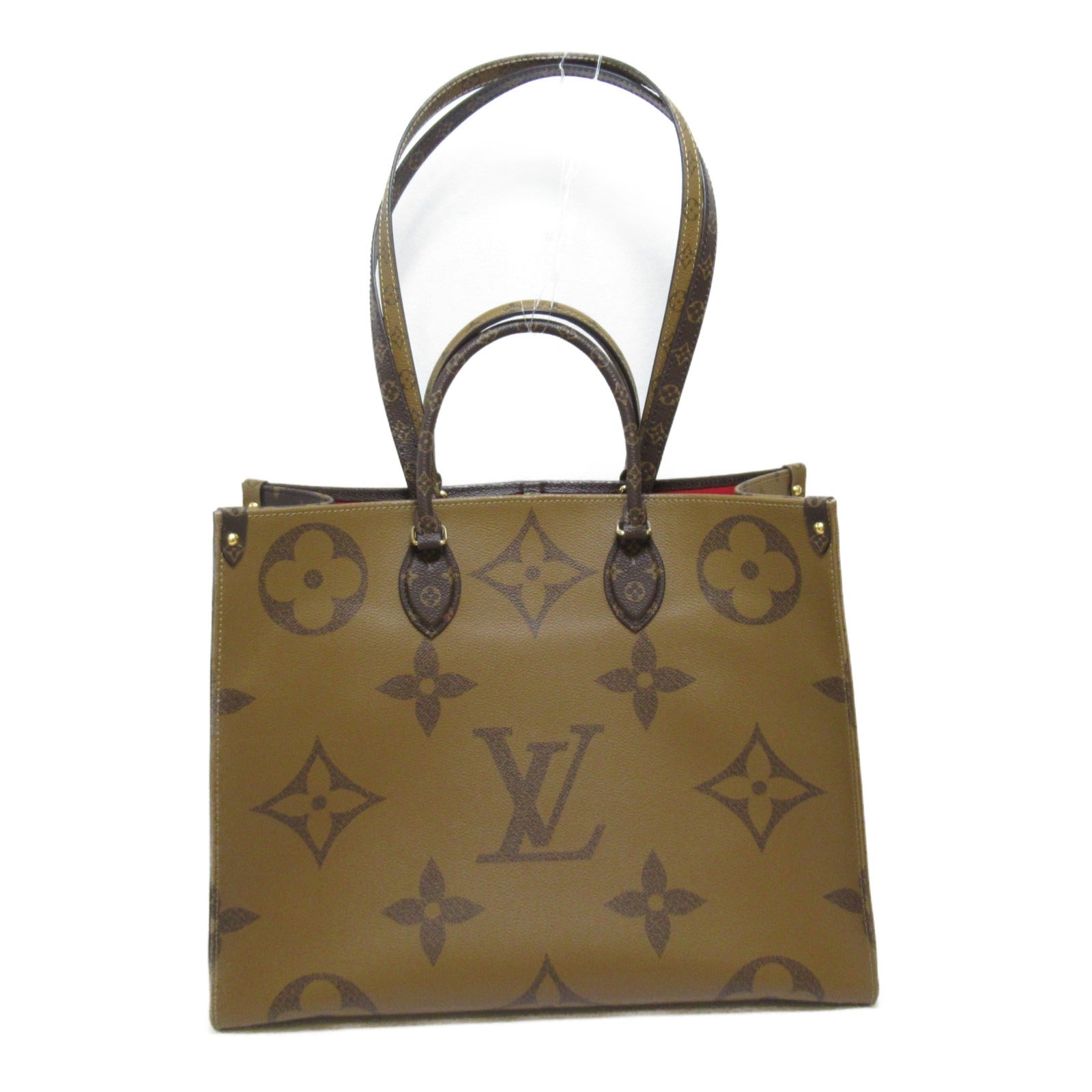 LOUIS VUITTON Monogram On The Go GM 2way Tote Bag金扣肩背袋啡色