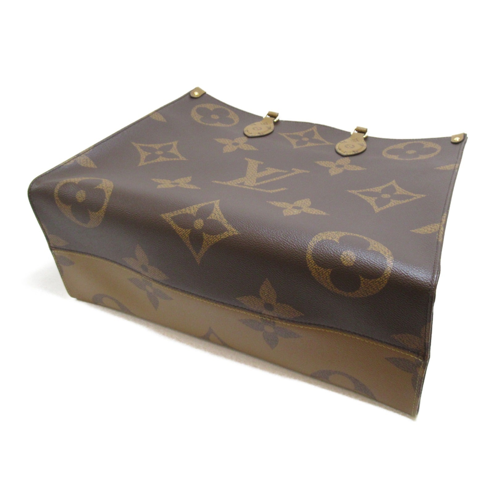 LOUIS VUITTON Monogram On The Go GM 2way Tote Bag金扣肩背袋啡色