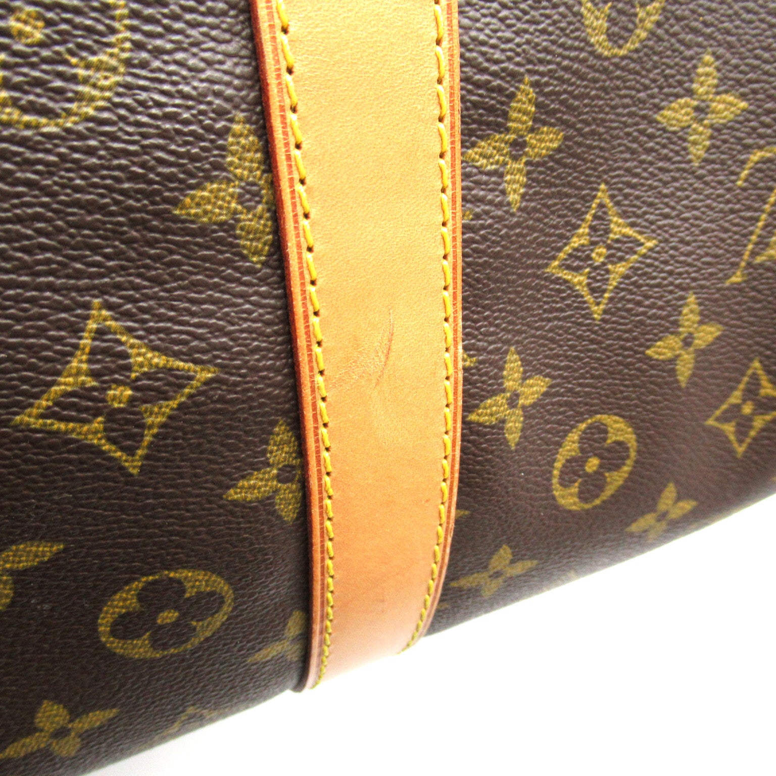 LOUIS VUITTON Monogram Keepall 60 Bandoulie手挽肩背兩用袋啡色