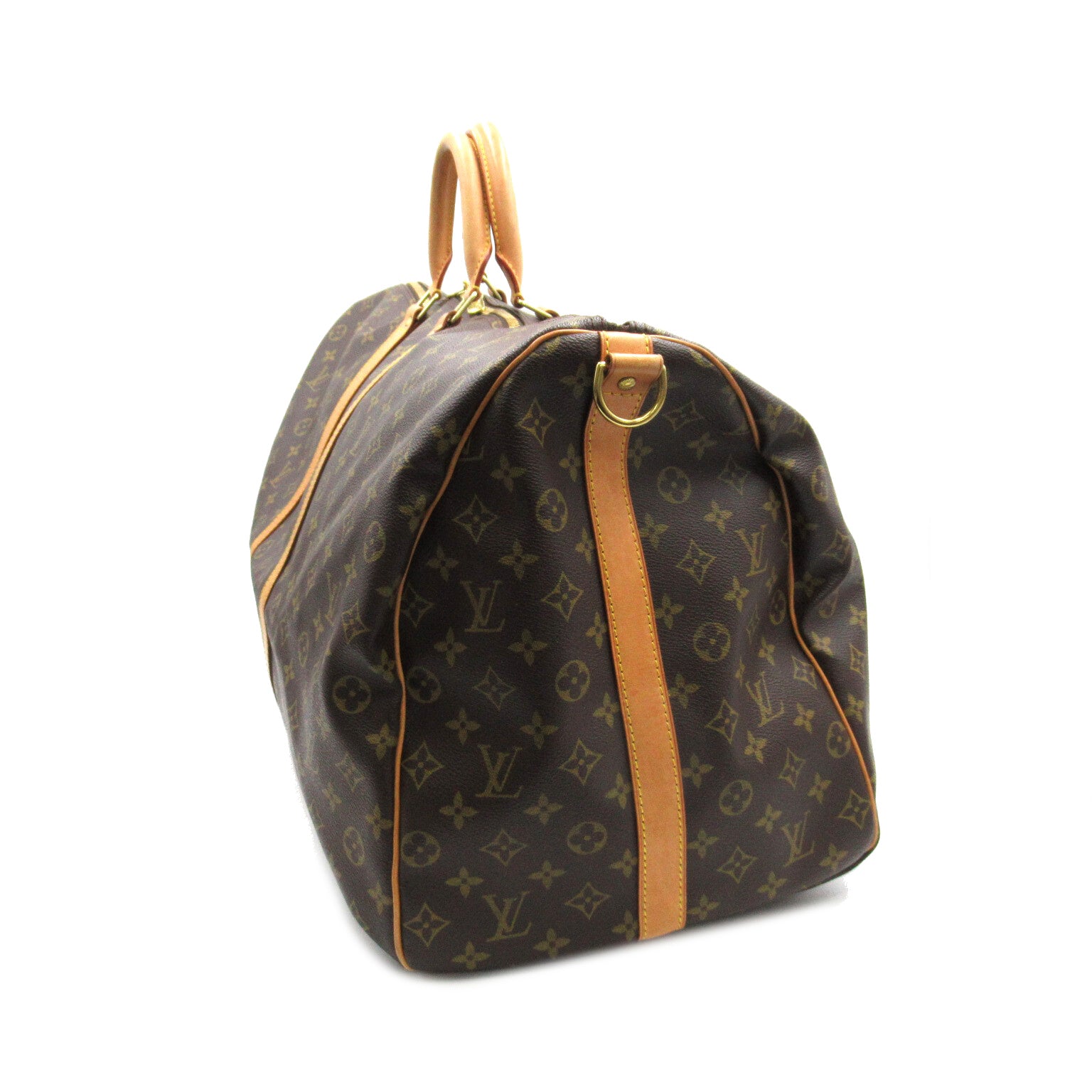 LOUIS VUITTON Monogram Keepall 60 Bandoulie手挽肩背兩用袋啡色