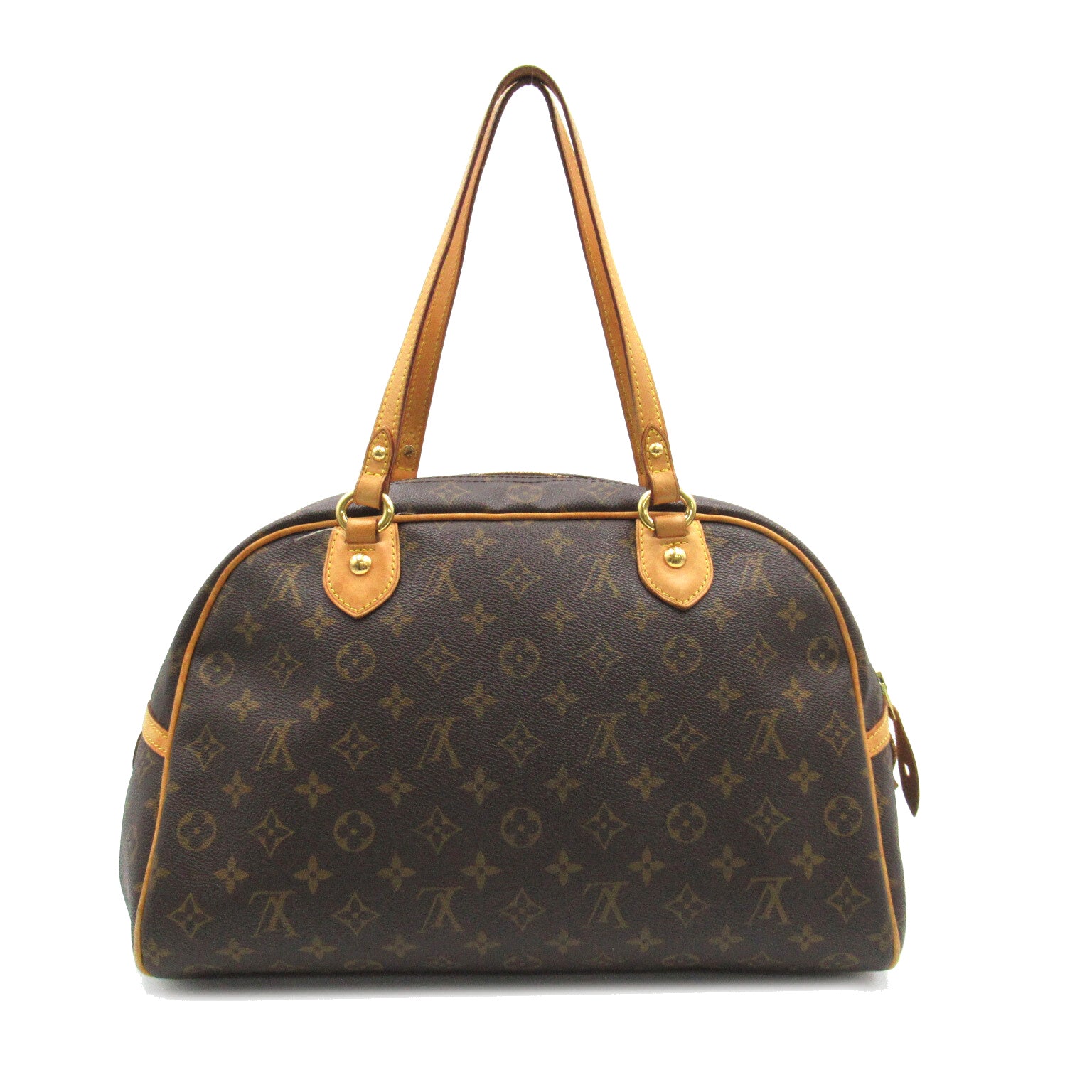 LOUIS VUITTON 【激減優惠】Monogram Montorgueil GM Shoulder金扣肩背袋啡色