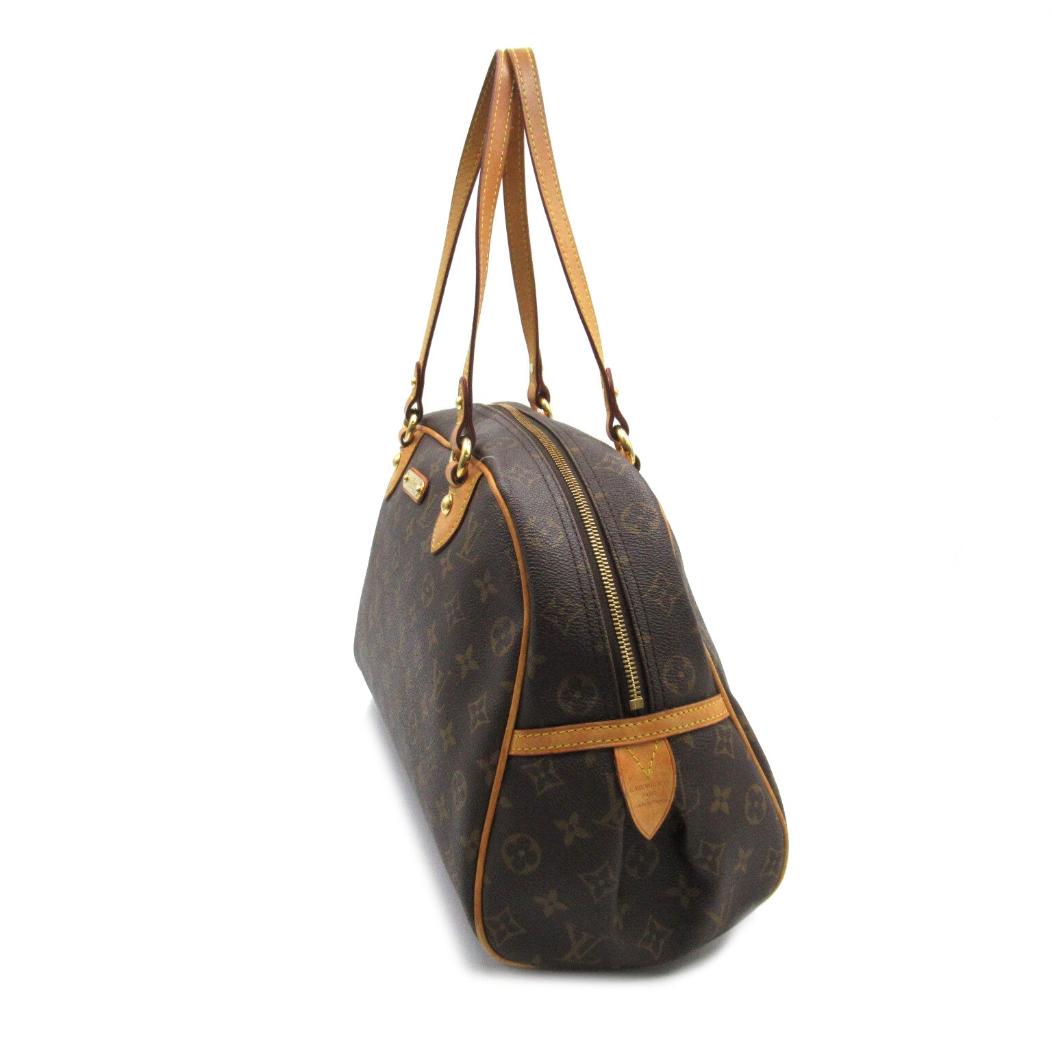 LOUIS VUITTON 【激減優惠】Monogram Montorgueil GM Shoulder金扣肩背袋啡色