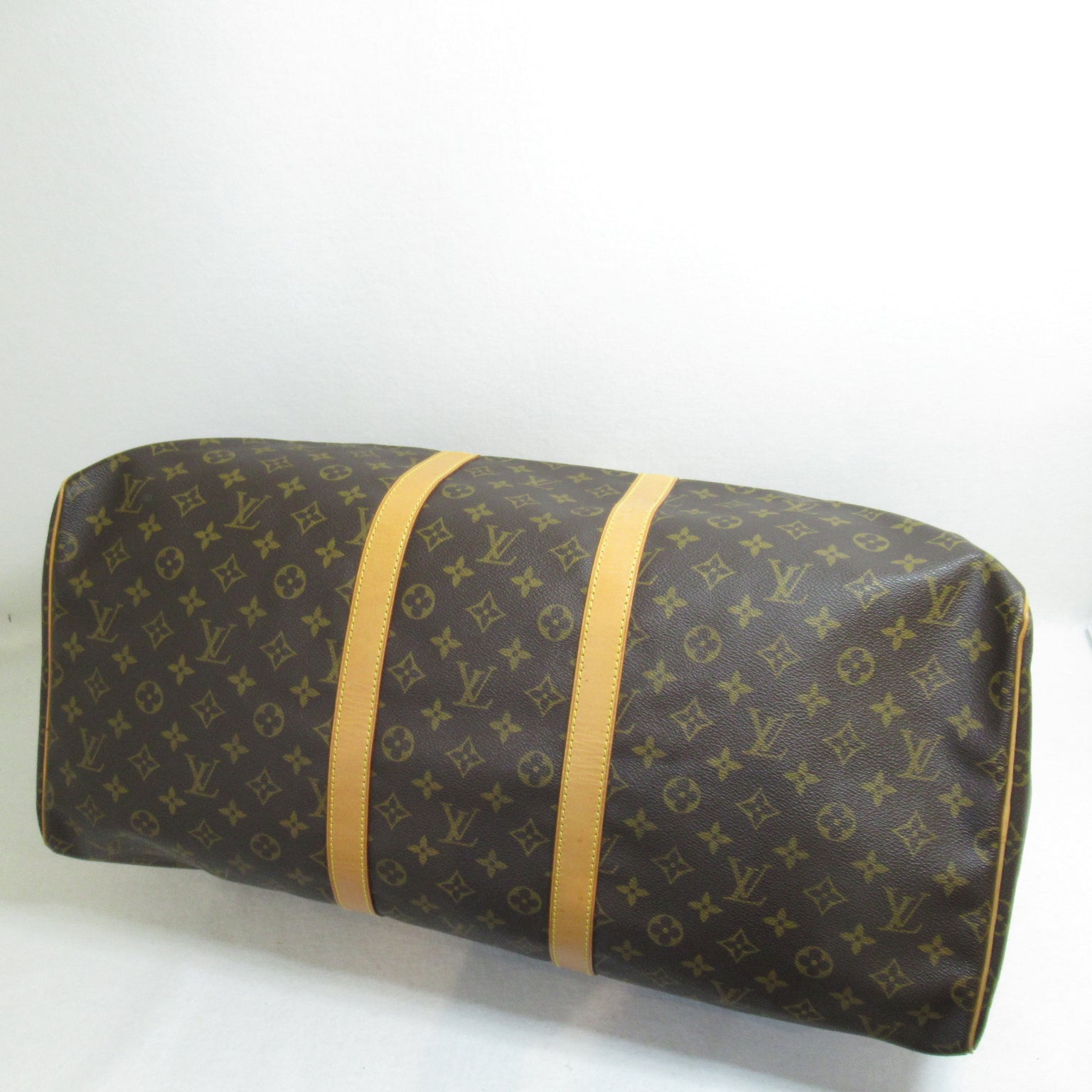 LOUIS VUITTON Monogram Keepall 55 Boston Bag金扣波士顿手提袋啡色