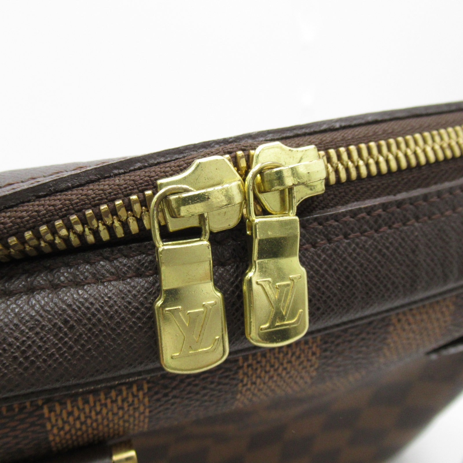 LOUIS VUITTON Damier Brera Handle Bag Brown