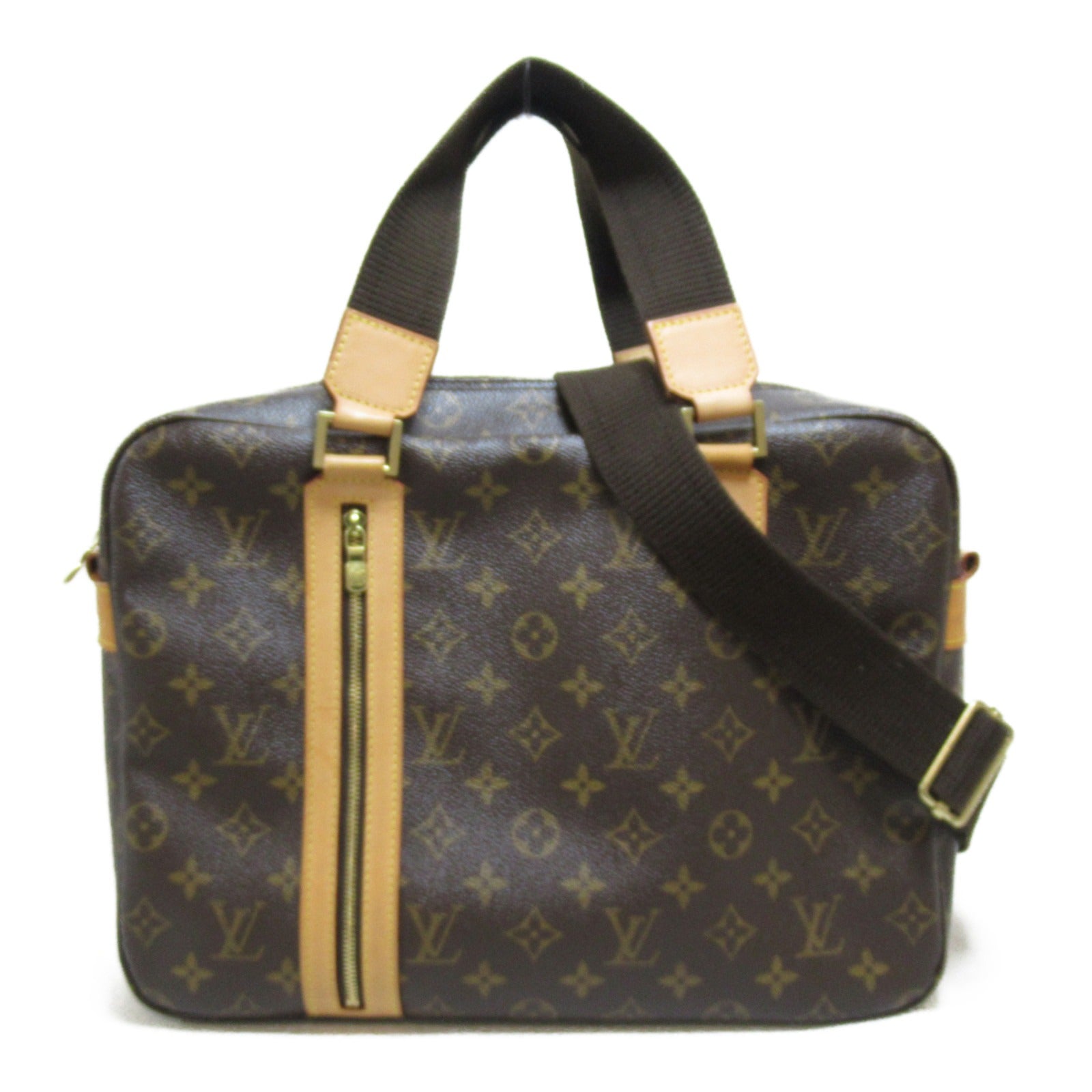 LOUIS VUITTON Monogram Sac Bosphore 2 way Shoulder金扣手挽肩背兩用袋啡色