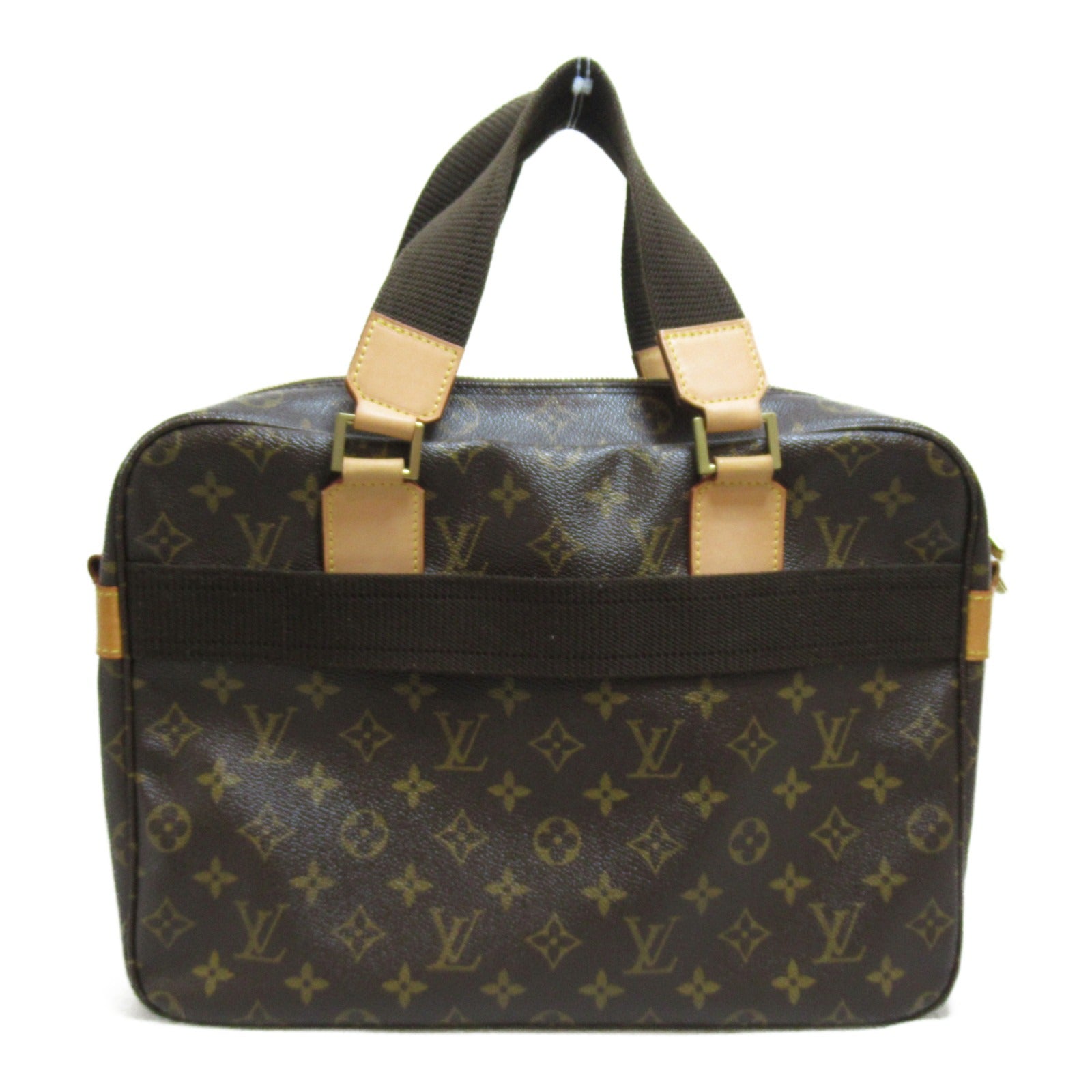 LOUIS VUITTON Monogram Sac Bosphore 2 way Shoulder金扣手挽肩背兩用袋啡色