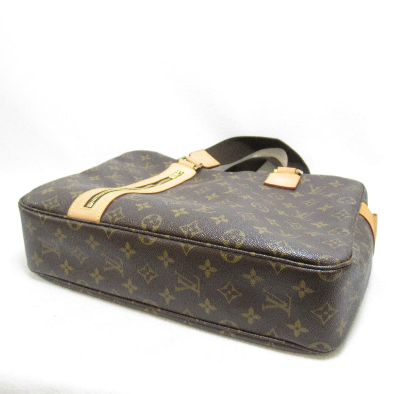 LOUIS VUITTON Monogram Sac Bosphore 2 way Shoulder金扣手挽肩背兩用袋啡色
