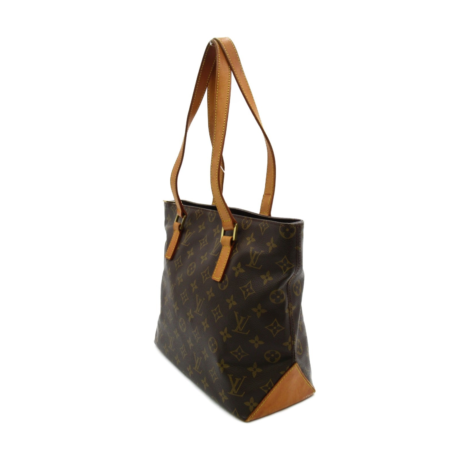 LOUIS VUITTON 【激減優惠】Monogram Cabas Piano手挽袋/肩背袋啡色