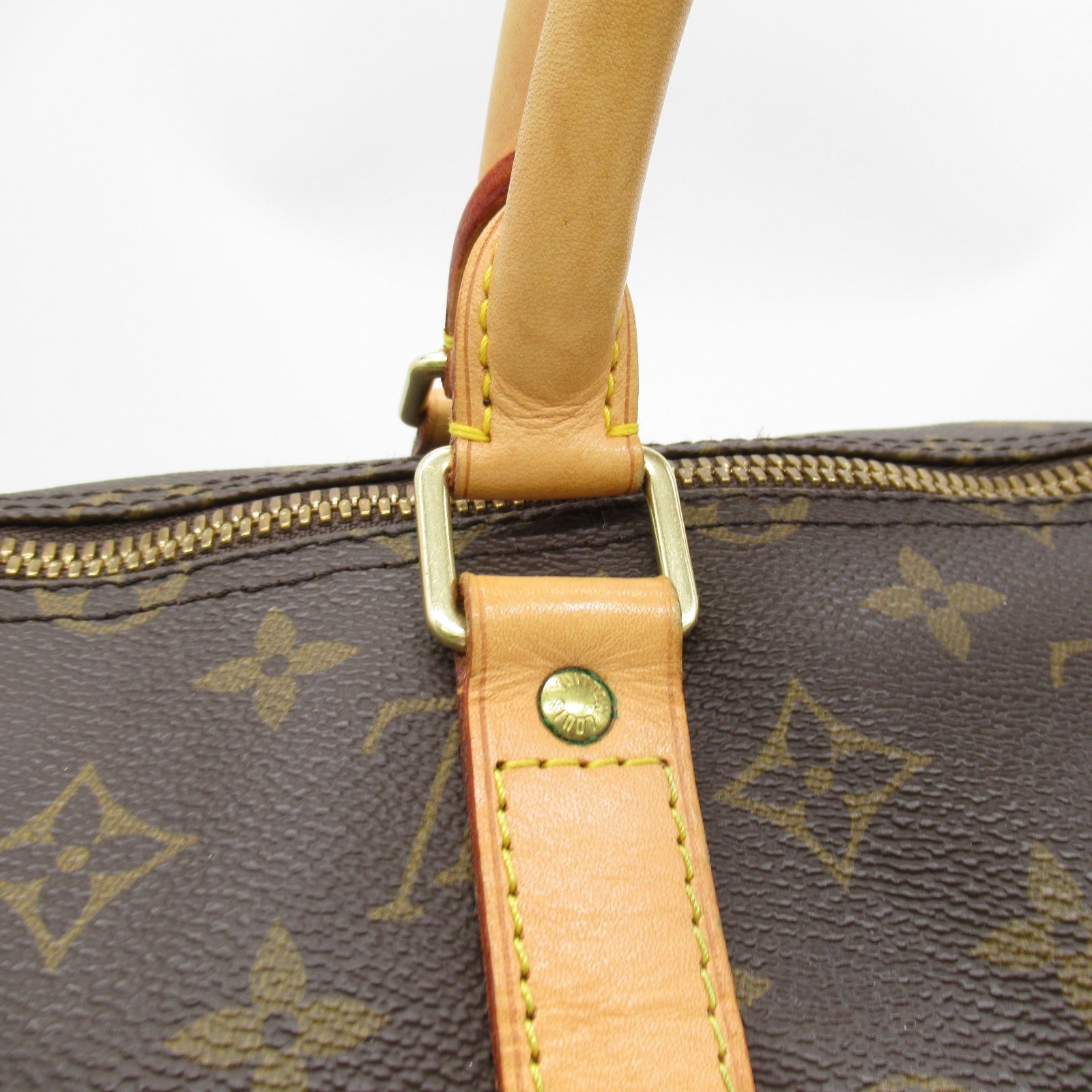 LOUIS VUITTON Monogram Keepall 55 Bandoulie手挽肩背兩用袋啡色