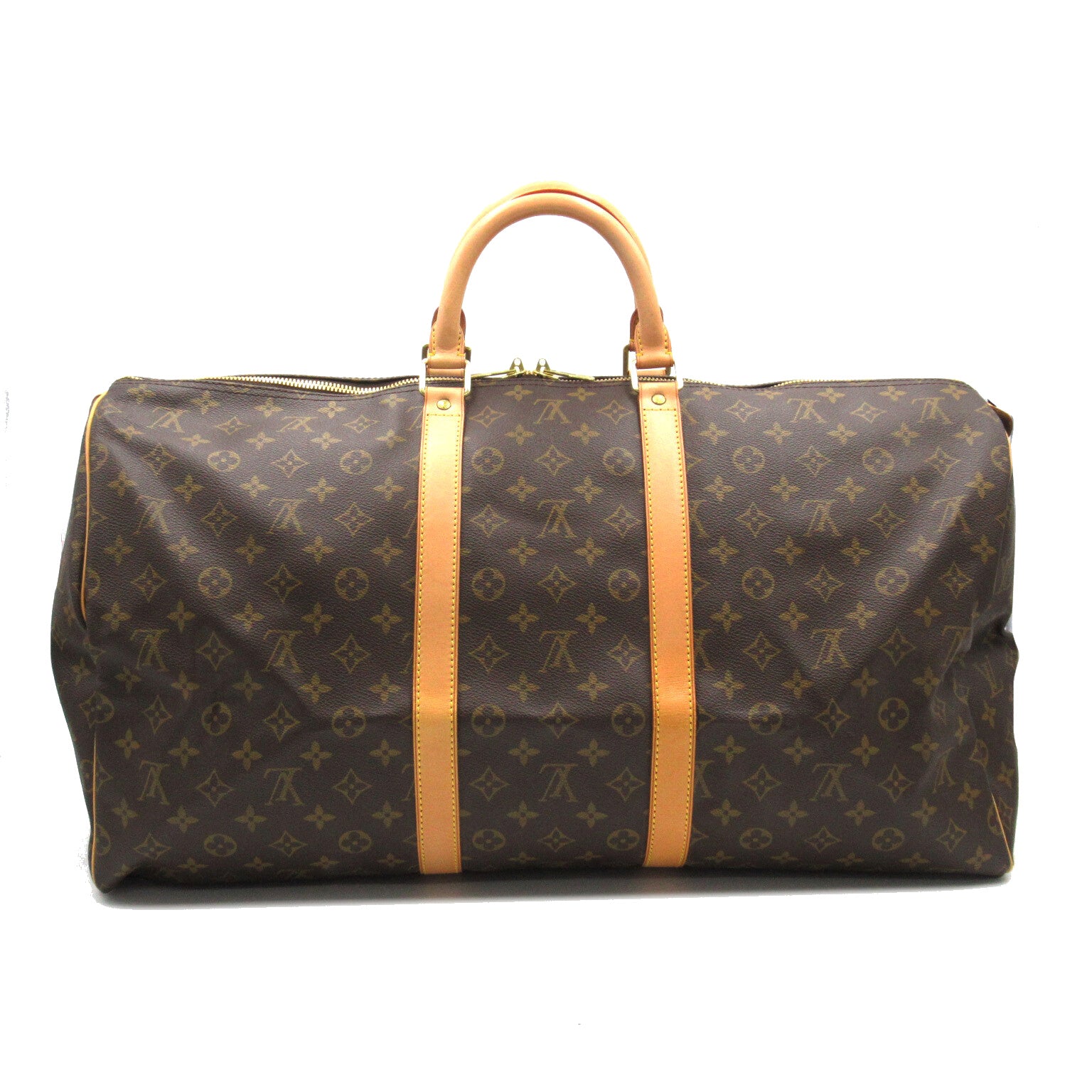 LOUIS VUITTON Monogram Keepall 55 Boston Bag金扣波士頓包