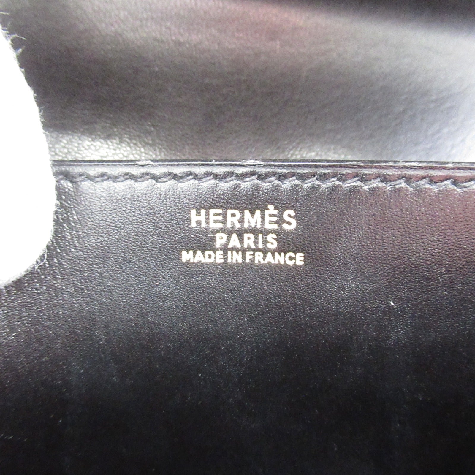 HERMES Box Calf 皮革Frigate銀扣/金扣手挽袋Noir/黑色