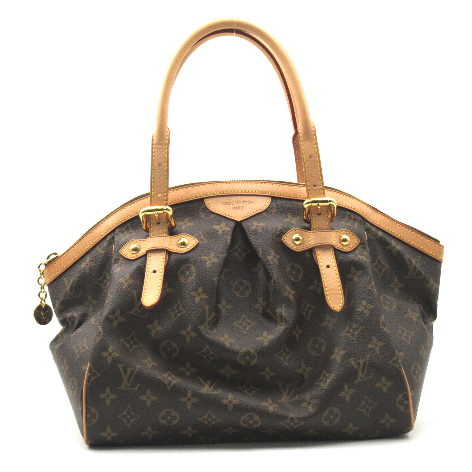 LOUIS VUITTON Monogram Tivoli GM金扣手挽袋/肩背袋啡色
