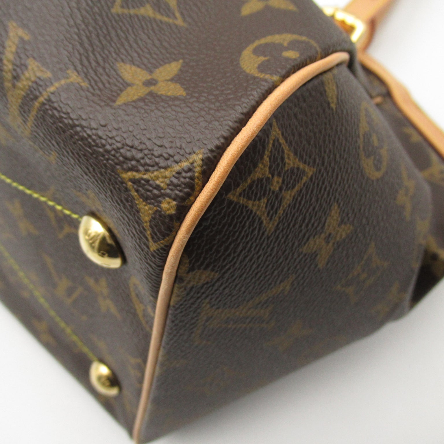 LOUIS VUITTON Monogram Tivoli GM金扣手挽袋/肩背袋啡色