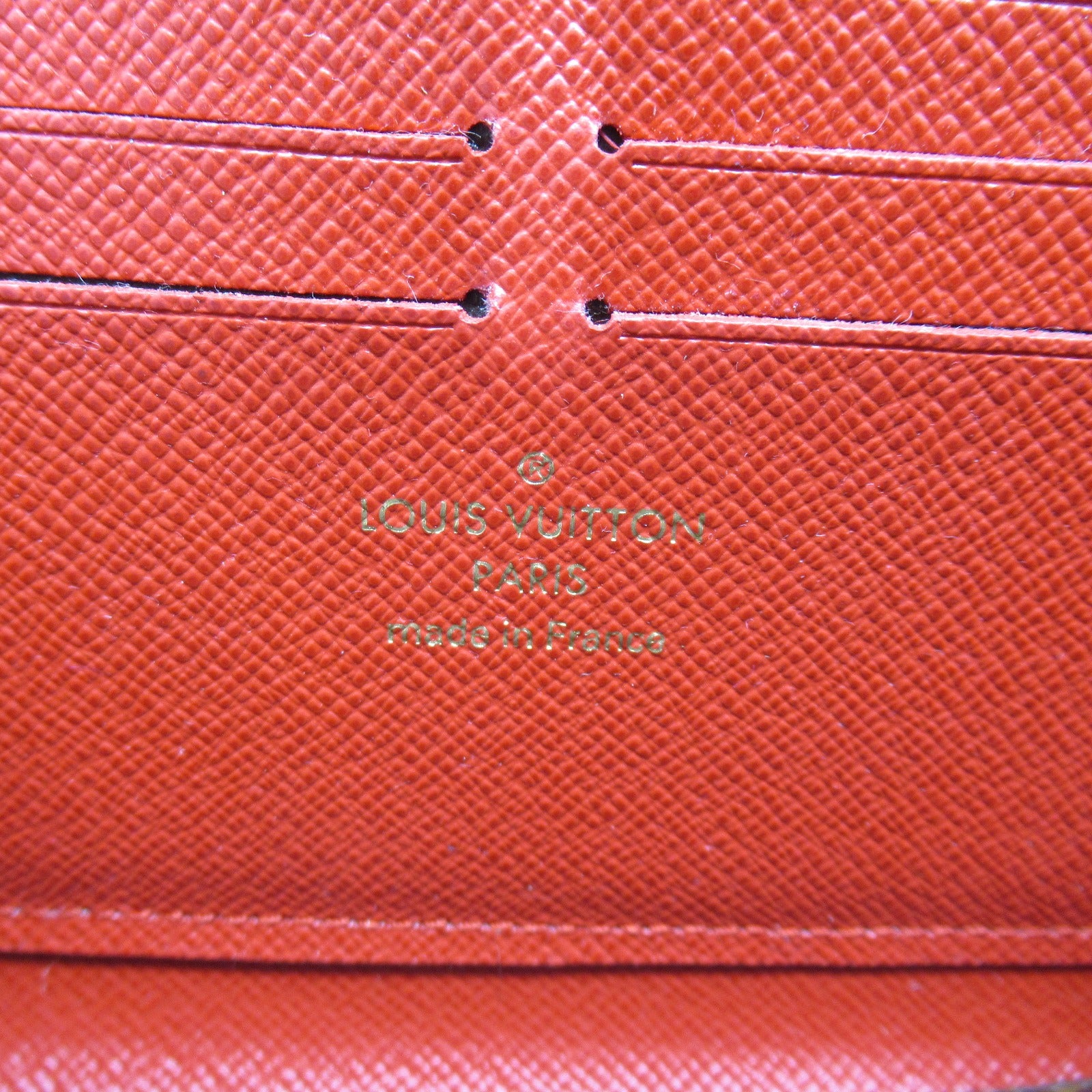 LOUIS VUITTON Monogram Zippy Wallet Retiro長錢包紅色/啡色