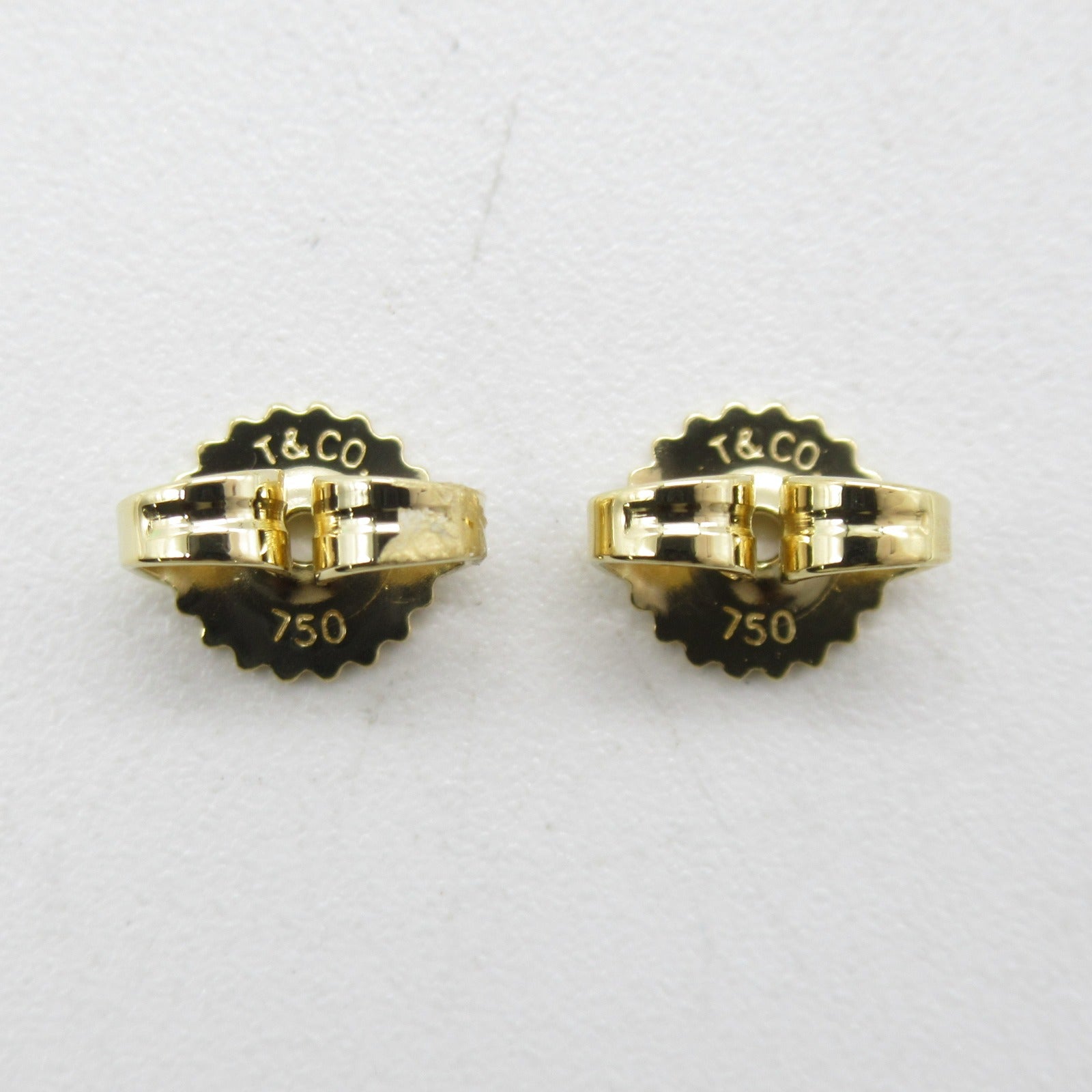 TIFFANY＆CO 18K黃金Signature Pearl Diamond Earrings珍珠/鑽石耳環