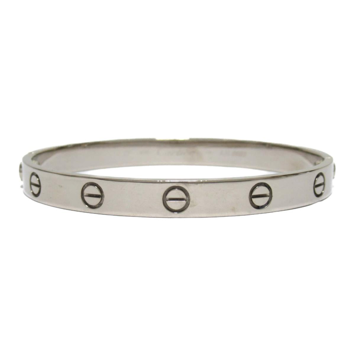 CARTIER 【激减优惠】18K白金Love Bracelet手镯