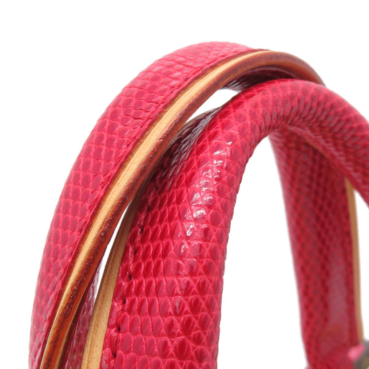 LOUIS VUITTON 【激減優惠】Mono-Cherry Sac Fermoir GM手挽袋啡色紅色