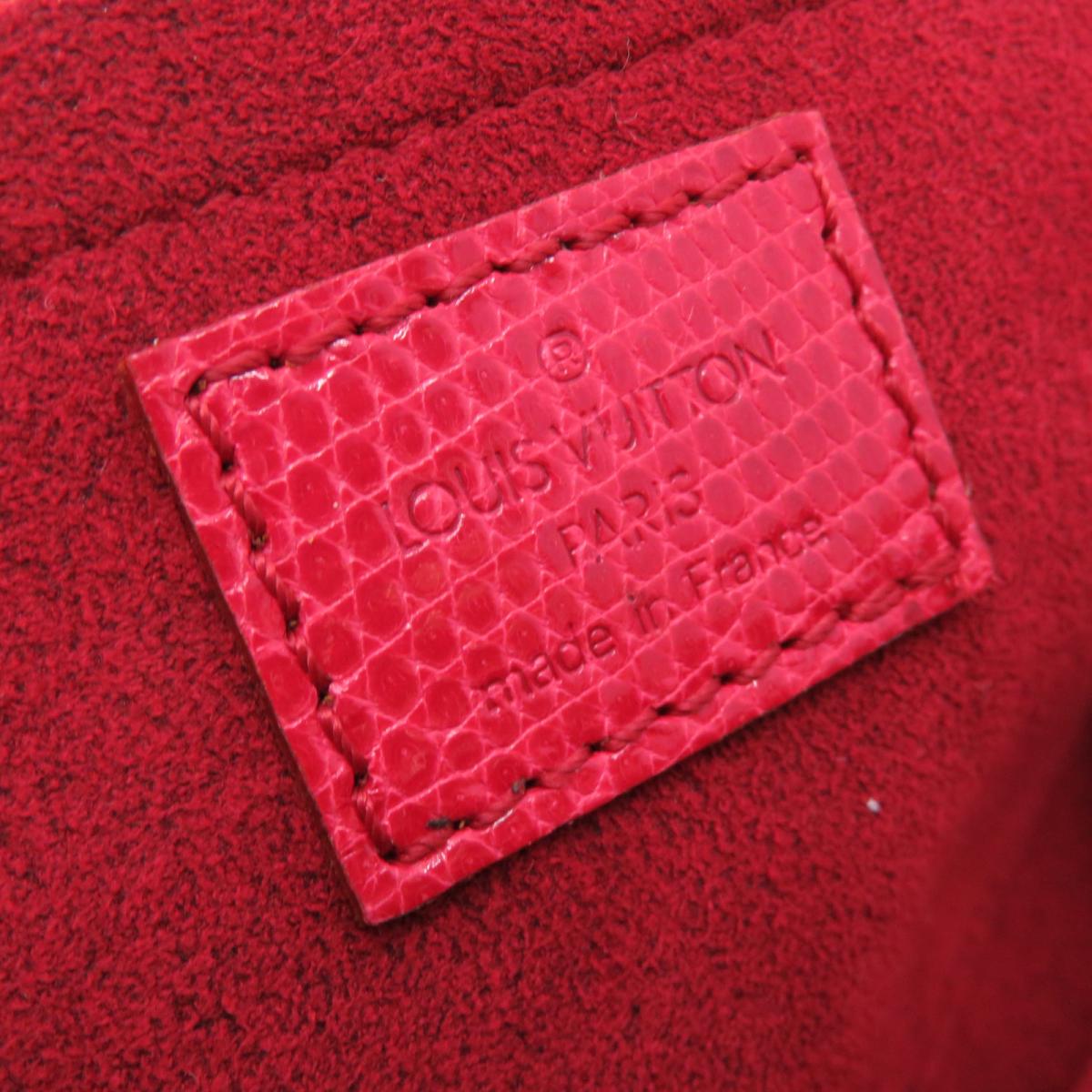 LOUIS VUITTON 【激減優惠】Mono-Cherry Sac Fermoir GM手挽袋啡色紅色