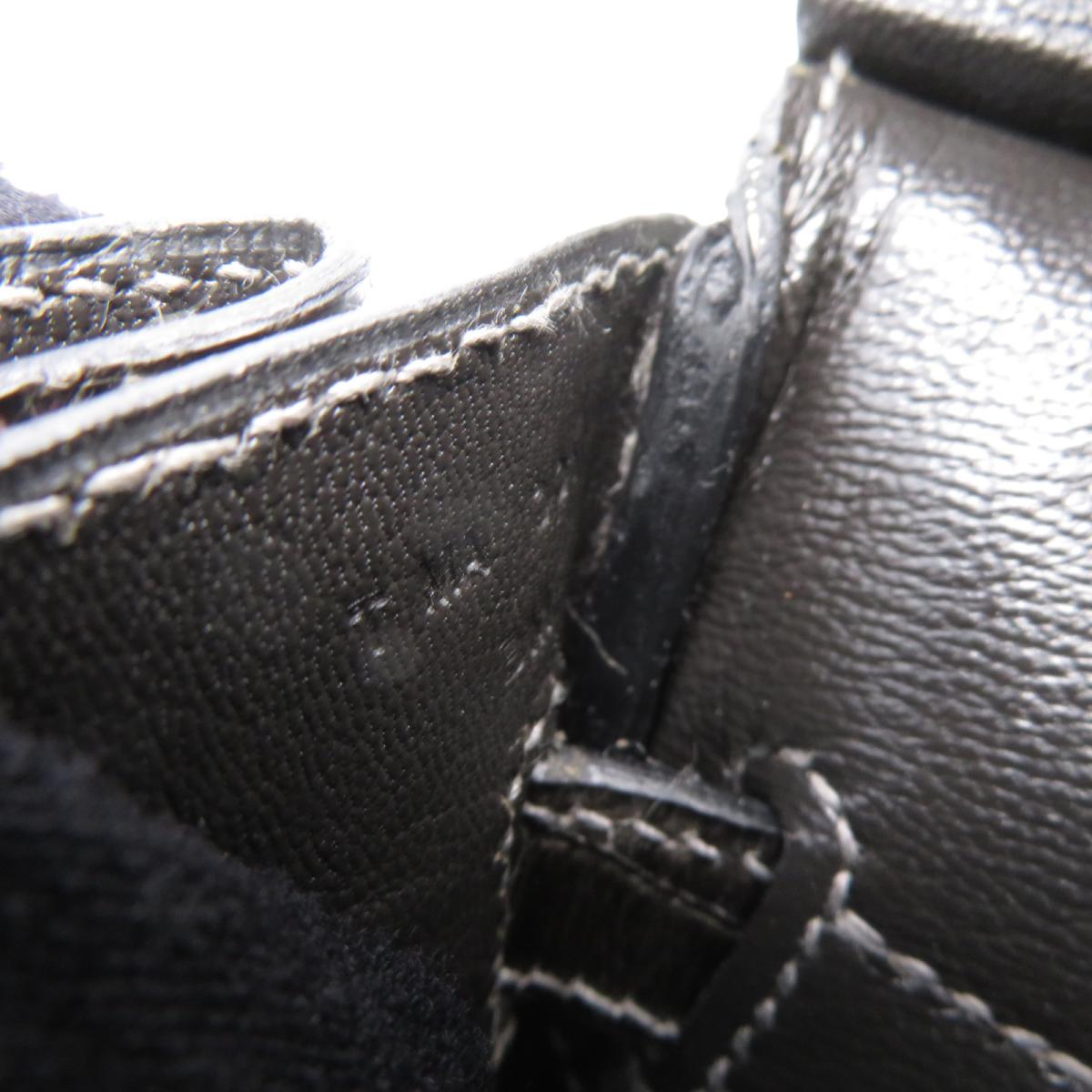 HERMES 【激減優惠】Crocodile Niloticus皮革Birkin 30金扣手挽袋黑色