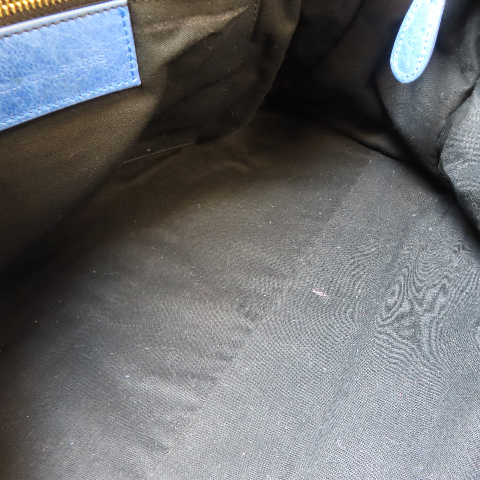 BALENCIAGA 皮革Giant Part Time金扣手挽肩背兩用袋藍色