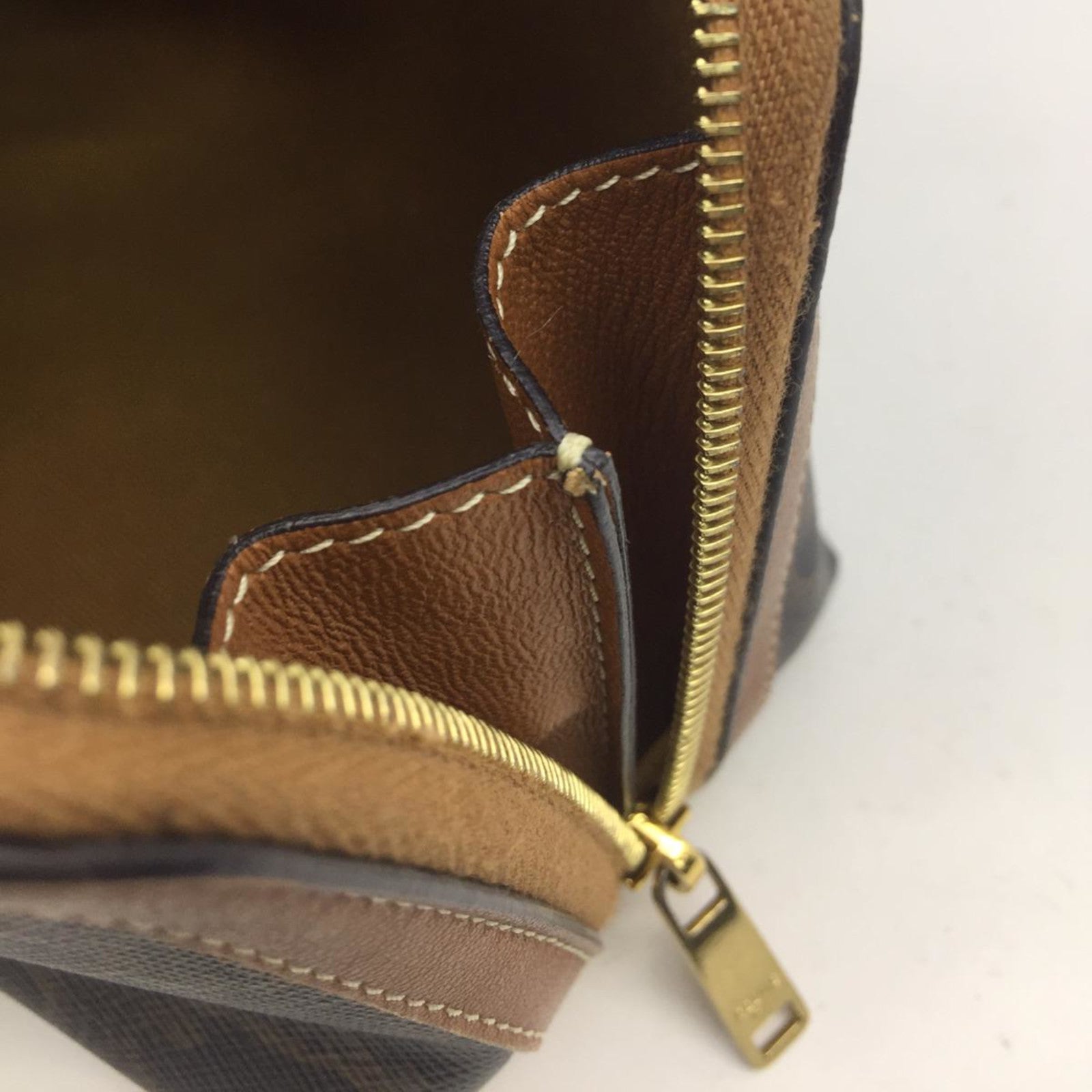 CELINE 塗層帆布Chain Shoulder金扣鏈帶肩背袋啡色
