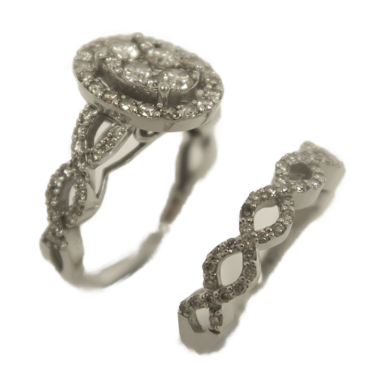 JEWELRY 18K白金Diamond Ring鑽石戒指US#5.75/6