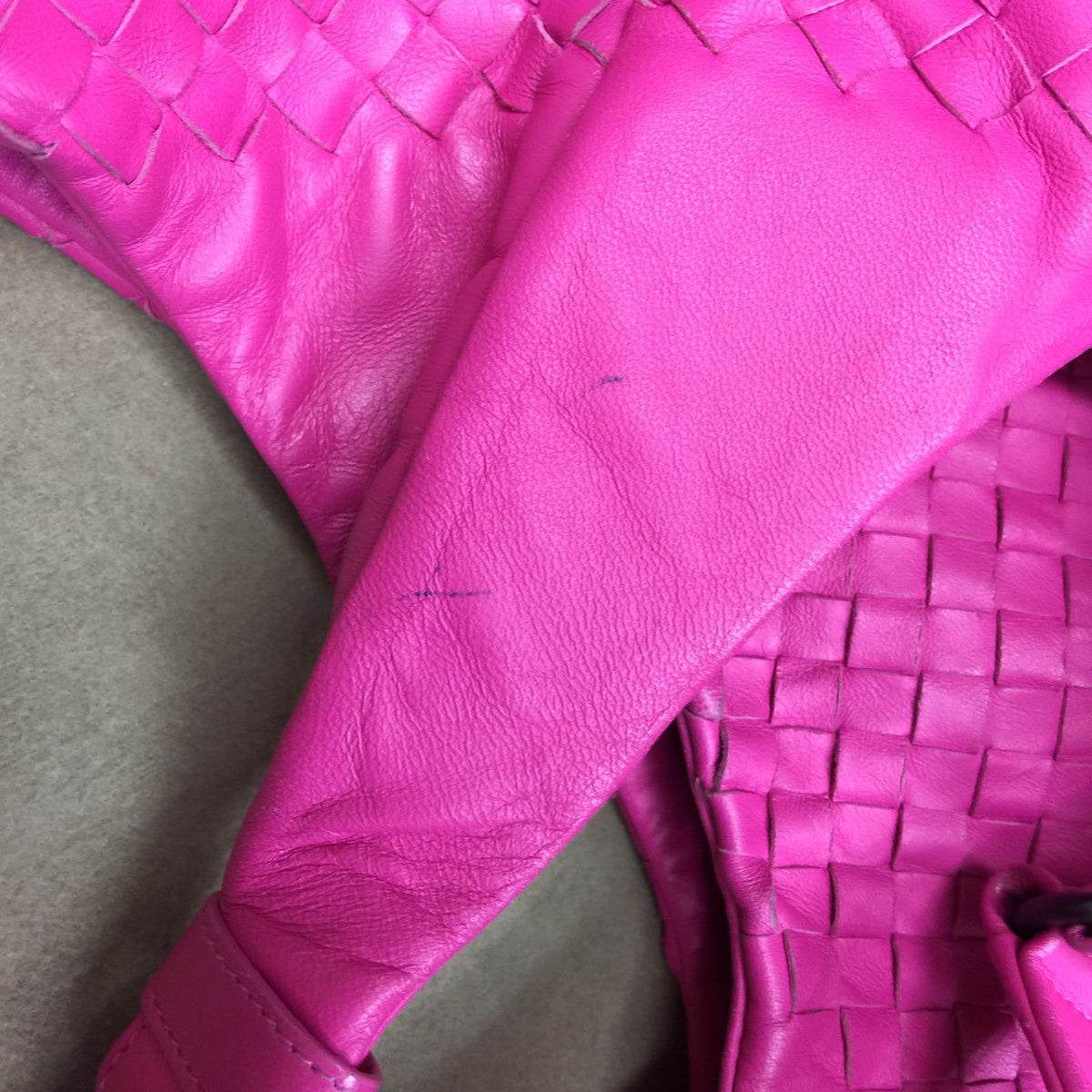 BOTTEGA VENETA 織紋皮革Shoulder Bag手挽袋/肩背袋粉色