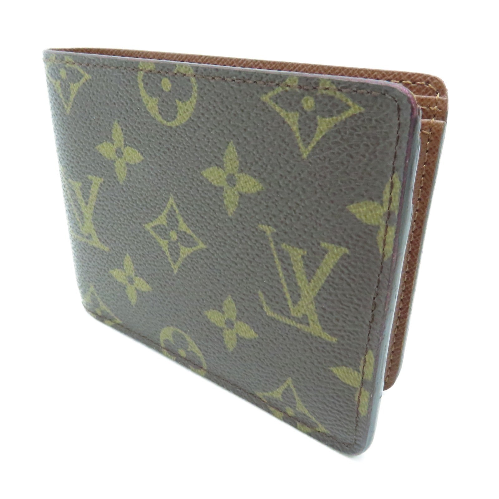 LOUIS VUITTON Monogram Multiple Wallet钱包棕色