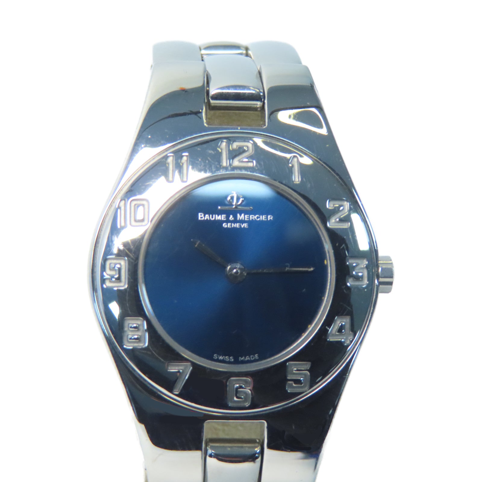 Baume & Mercier Acier Inox不鏽鋼石英機芯手錶藍色