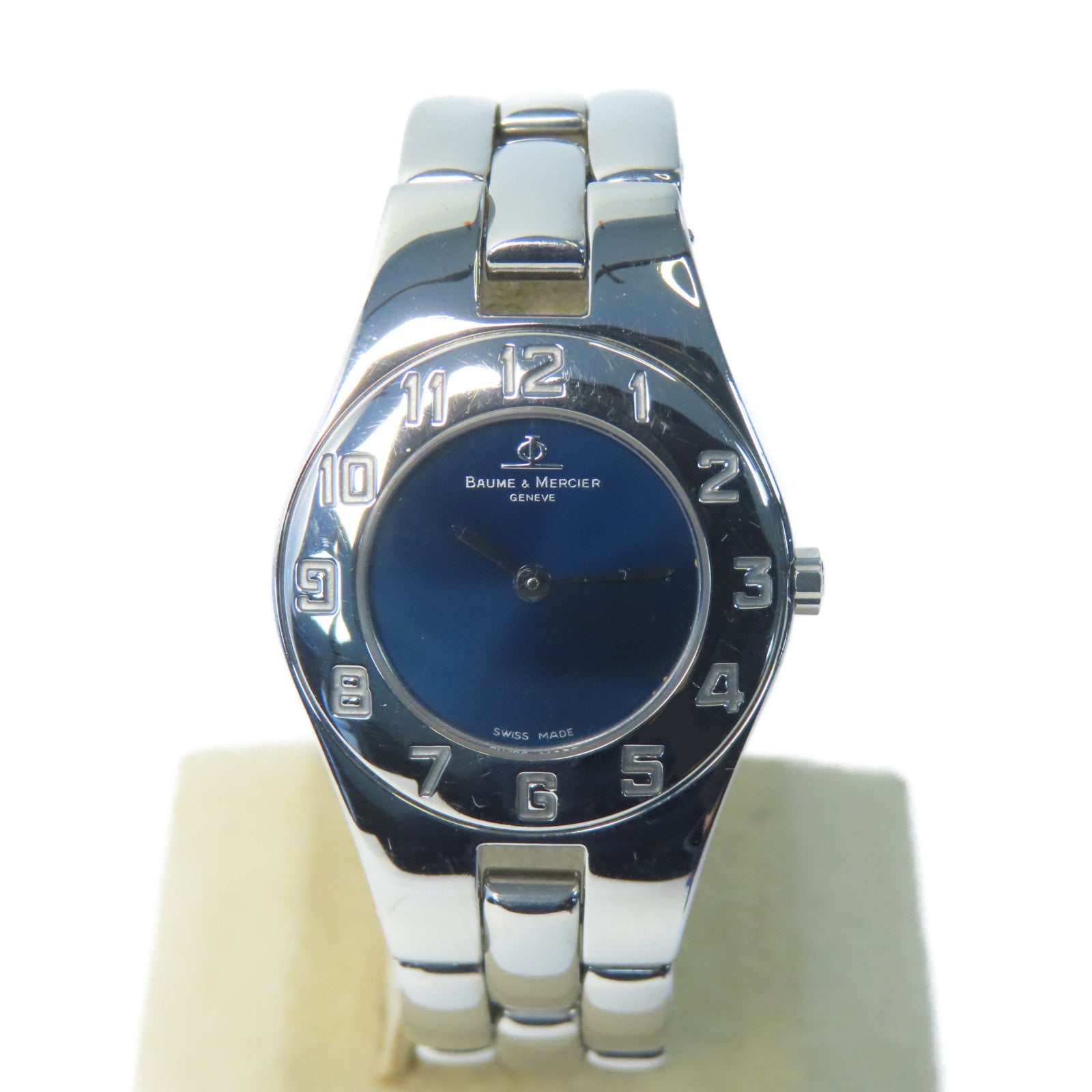 Baume & Mercier Acier Inox不鏽鋼石英機芯手錶藍色