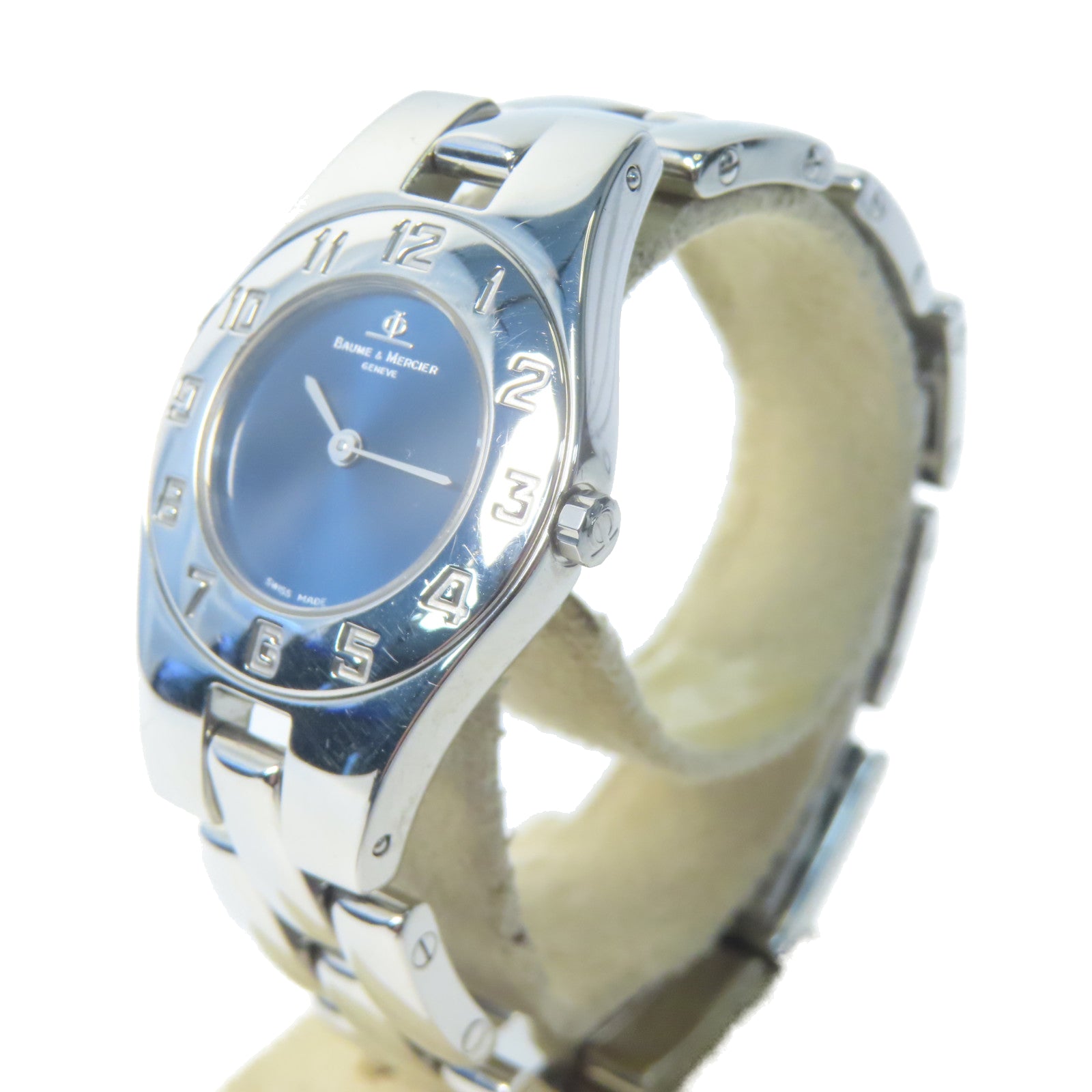 Baume & Mercier Acier Inox不鏽鋼石英機芯手錶藍色