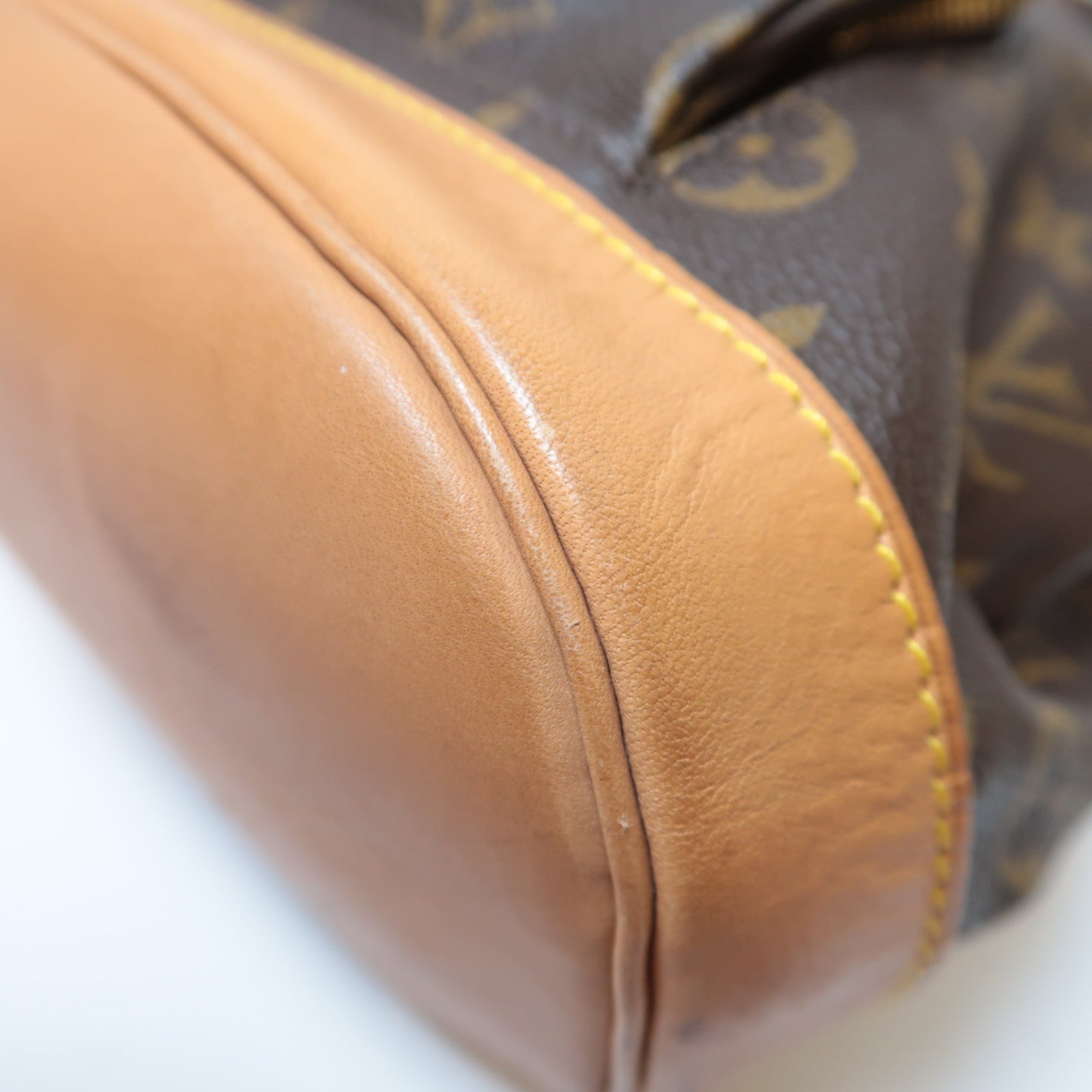 LOUIS VUITTON Monogram Montsouris MM金扣背包啡色