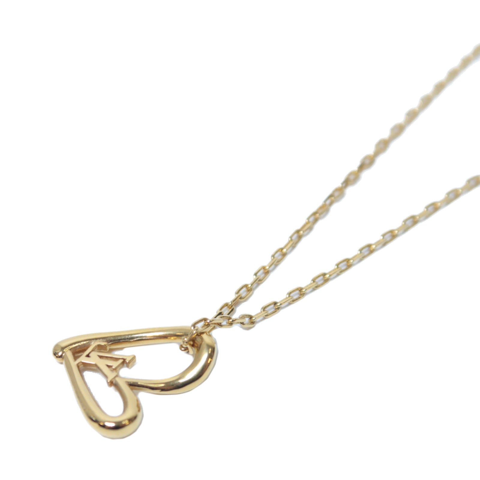 LOUIS VUITTON 金屬Fall in Love Necklace金扣項鍊金色