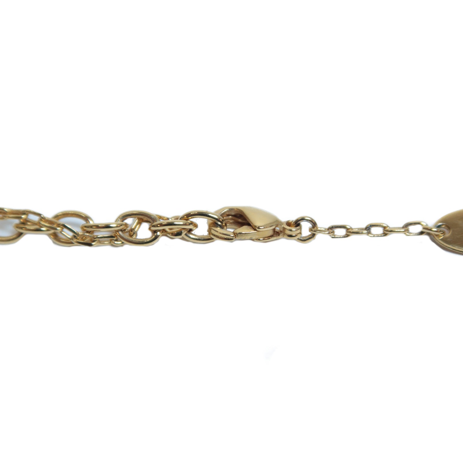 LOUIS VUITTON 金屬Fall in Love Necklace金扣項鍊金色