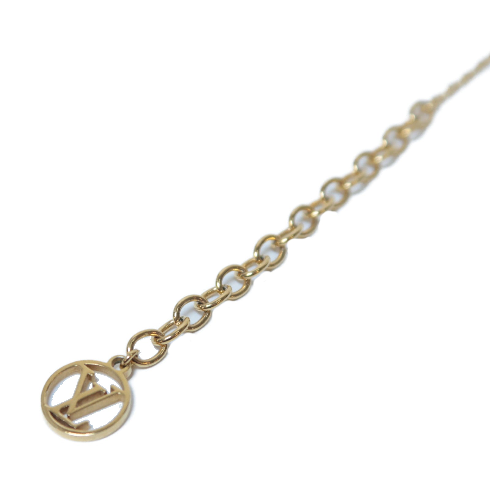 LOUIS VUITTON 金屬Fall in Love Necklace金扣項鍊金色