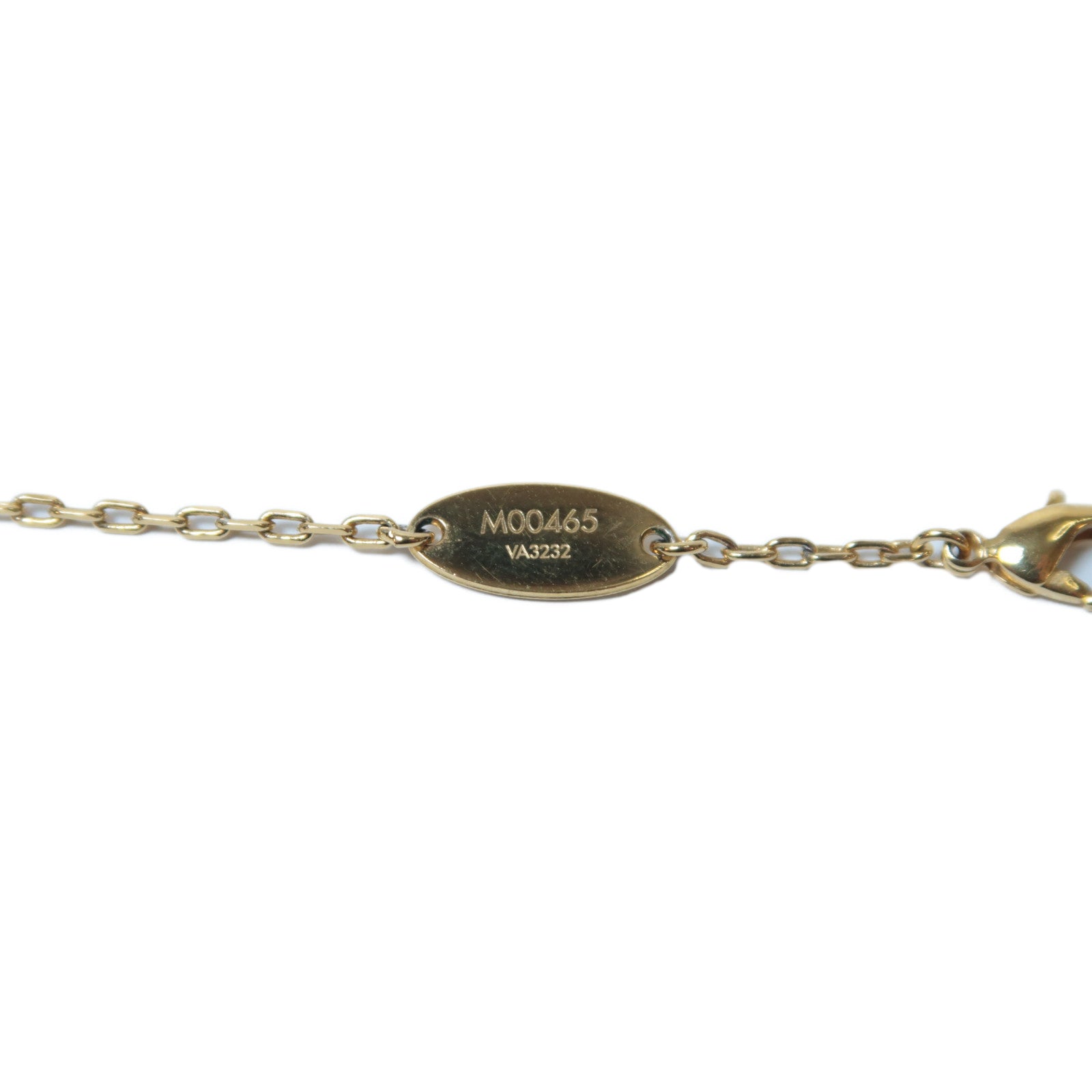 LOUIS VUITTON 金屬Fall in Love Necklace金扣項鍊金色
