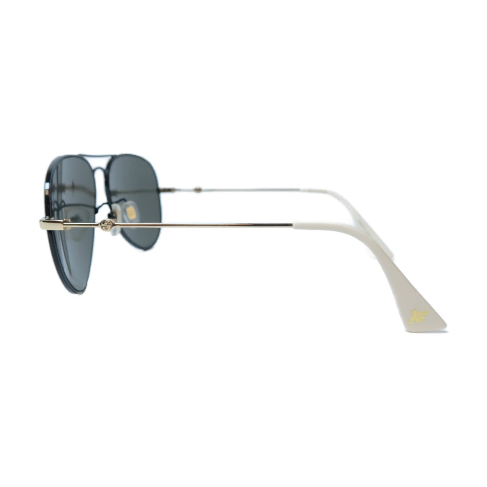 GUCCI PVC Sunglasses太陽眼鏡黑色/白色/金色