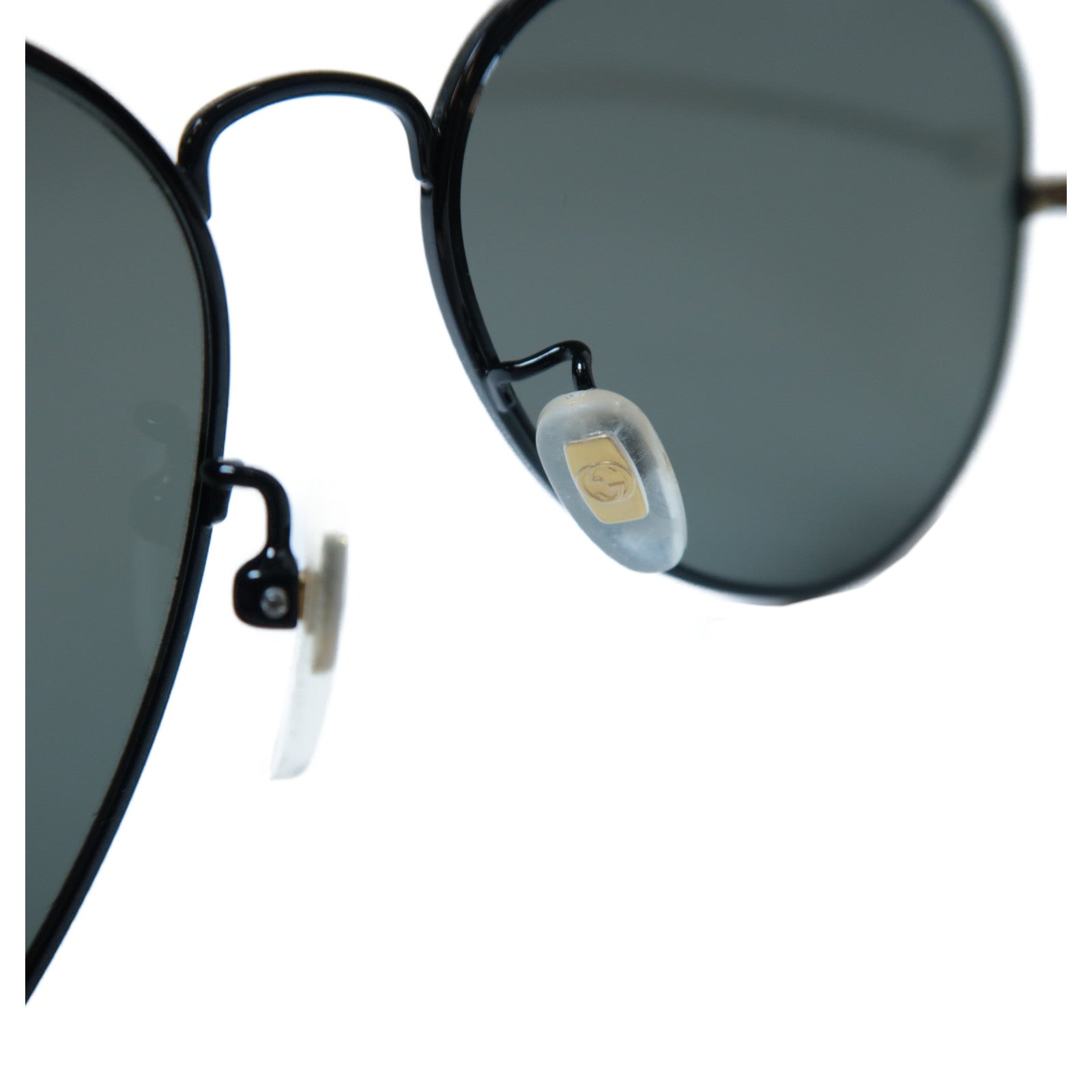 GUCCI PVC Sunglasses太陽眼鏡黑色/白色/金色
