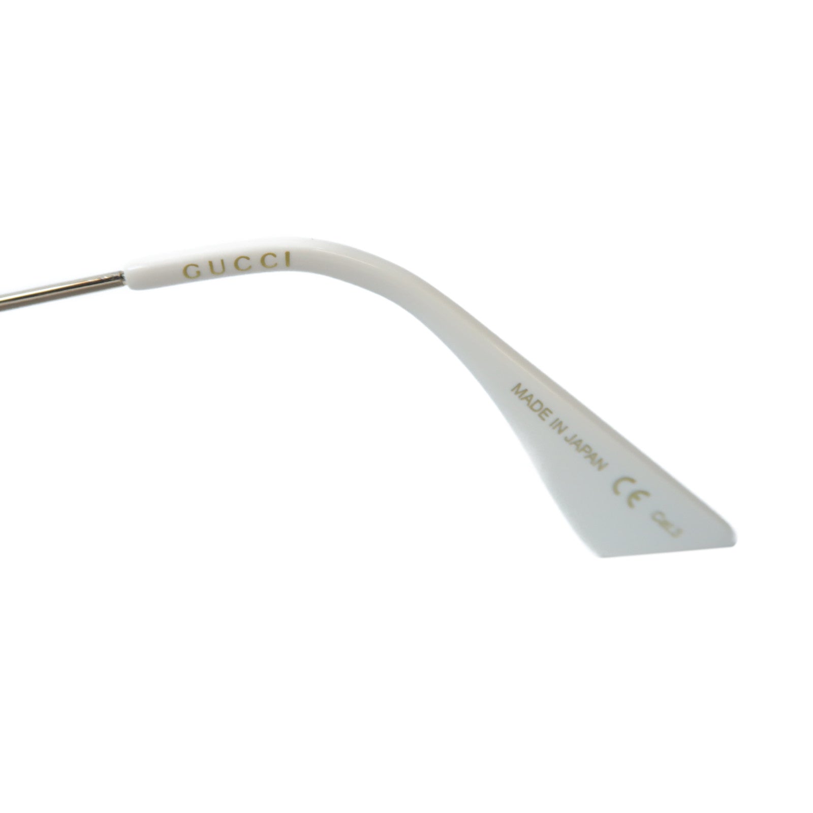 GUCCI PVC Sunglasses太陽眼鏡黑色/白色/金色