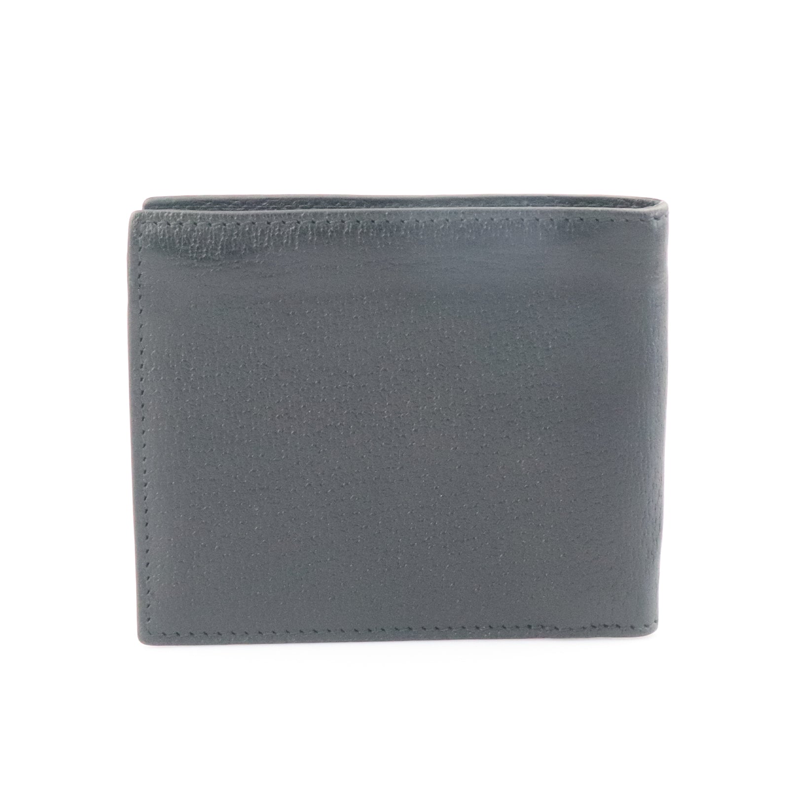 GUCCI cowhide leather GG Marmont Wallet gold buckle wallet black