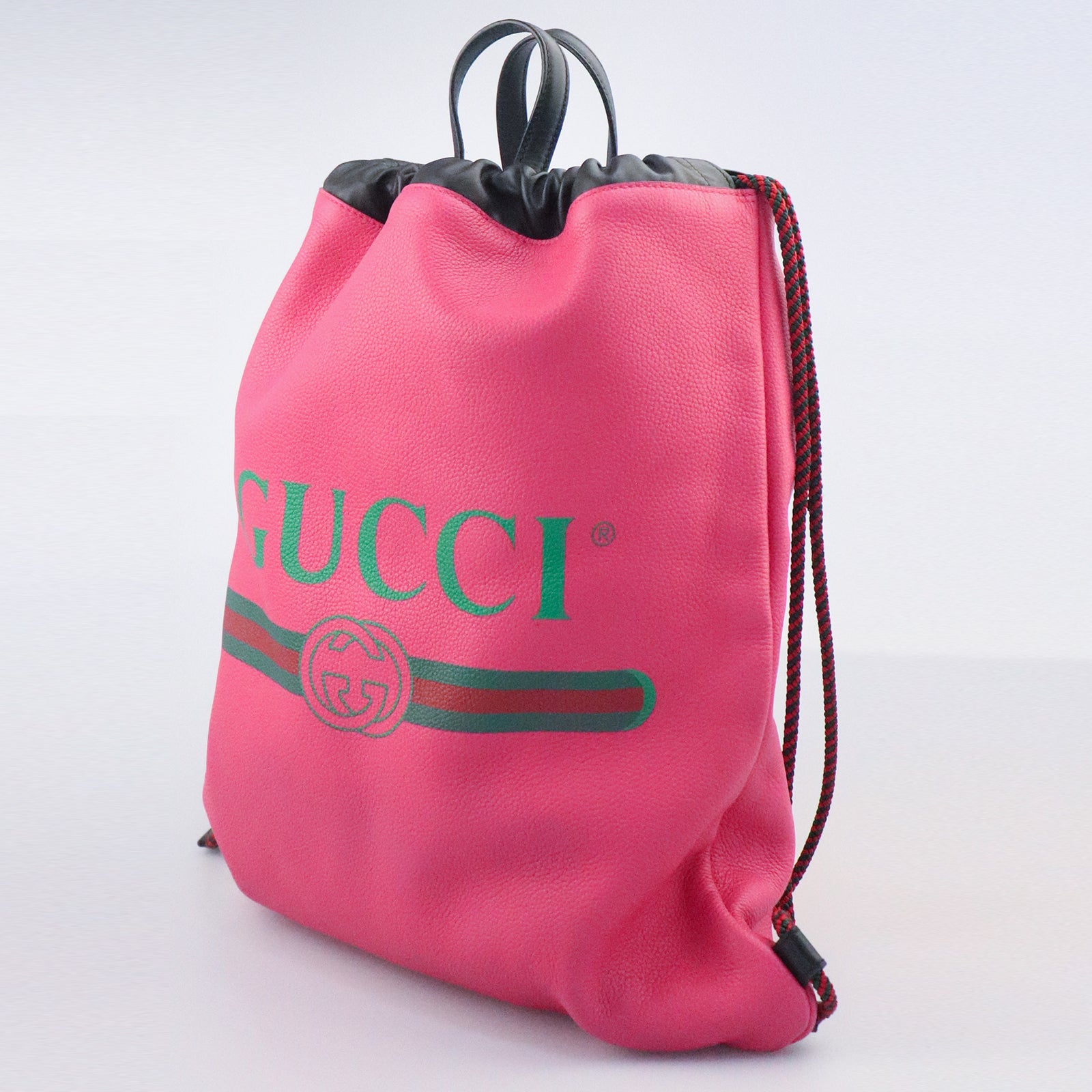 GUCCI cowhide leather Backpack backpack pink