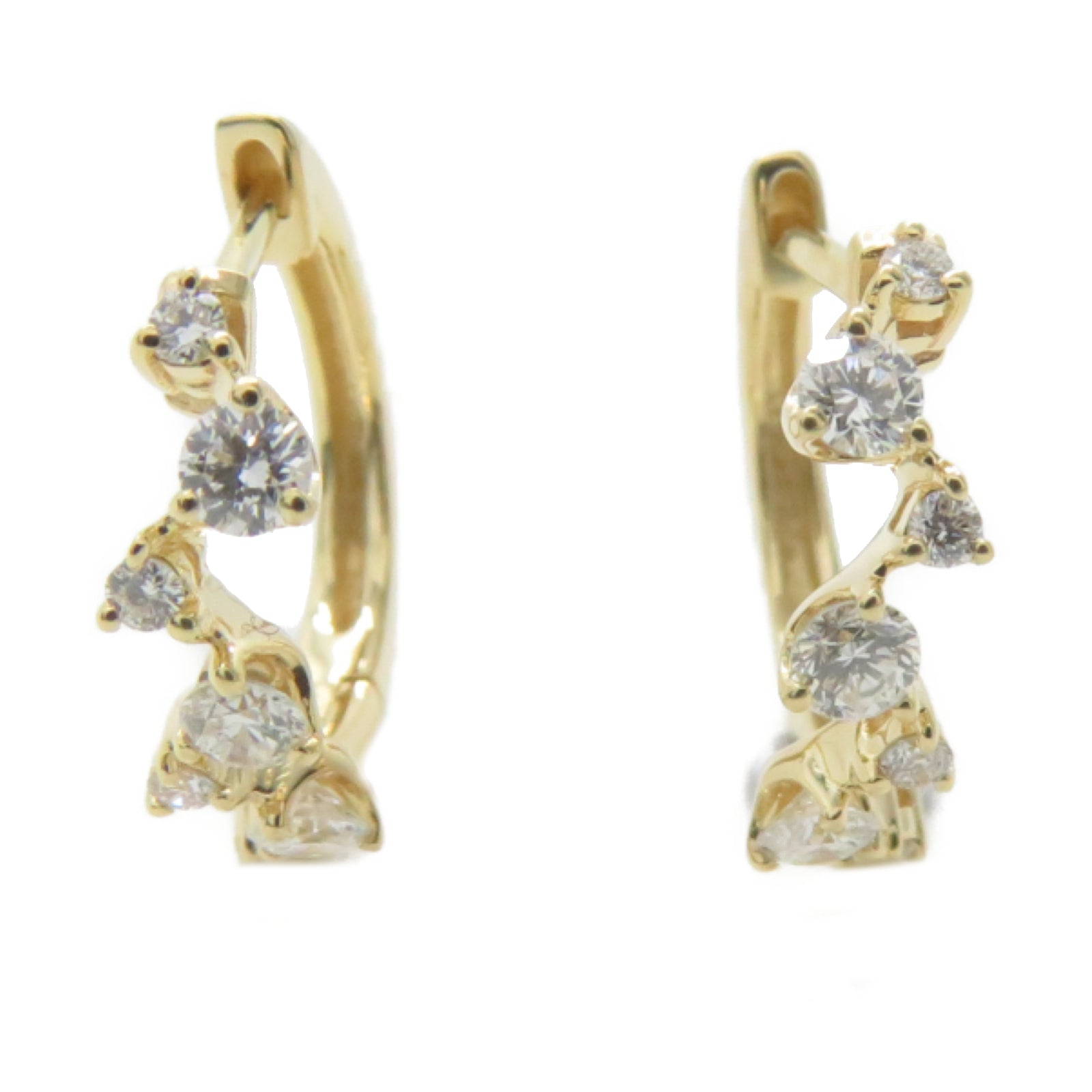 JEWELRY 18K黃金Diamond Earring 0.16ct鑽石耳環