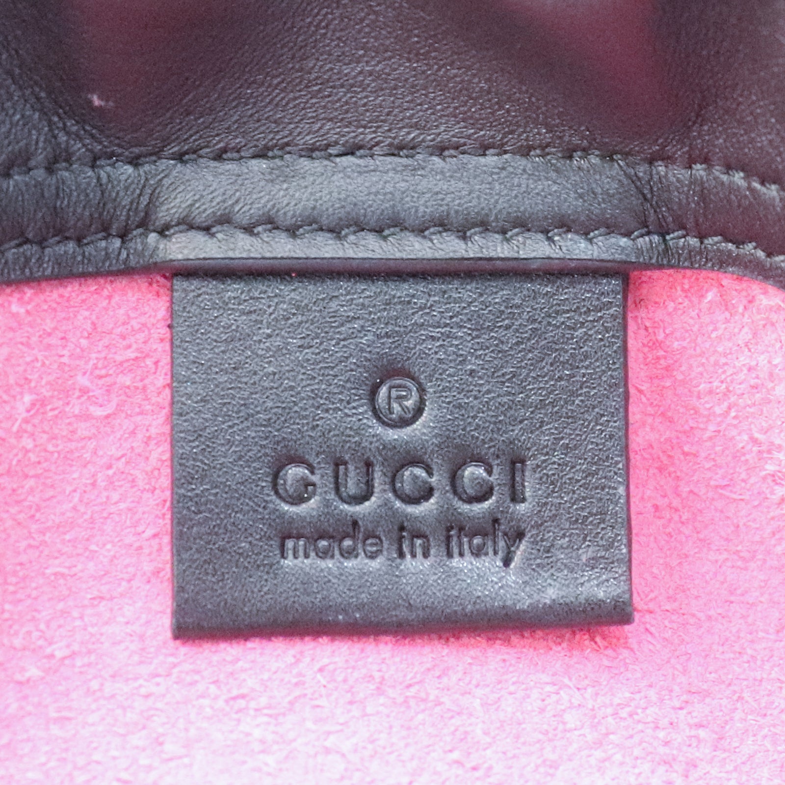 GUCCI cowhide leather Backpack backpack pink