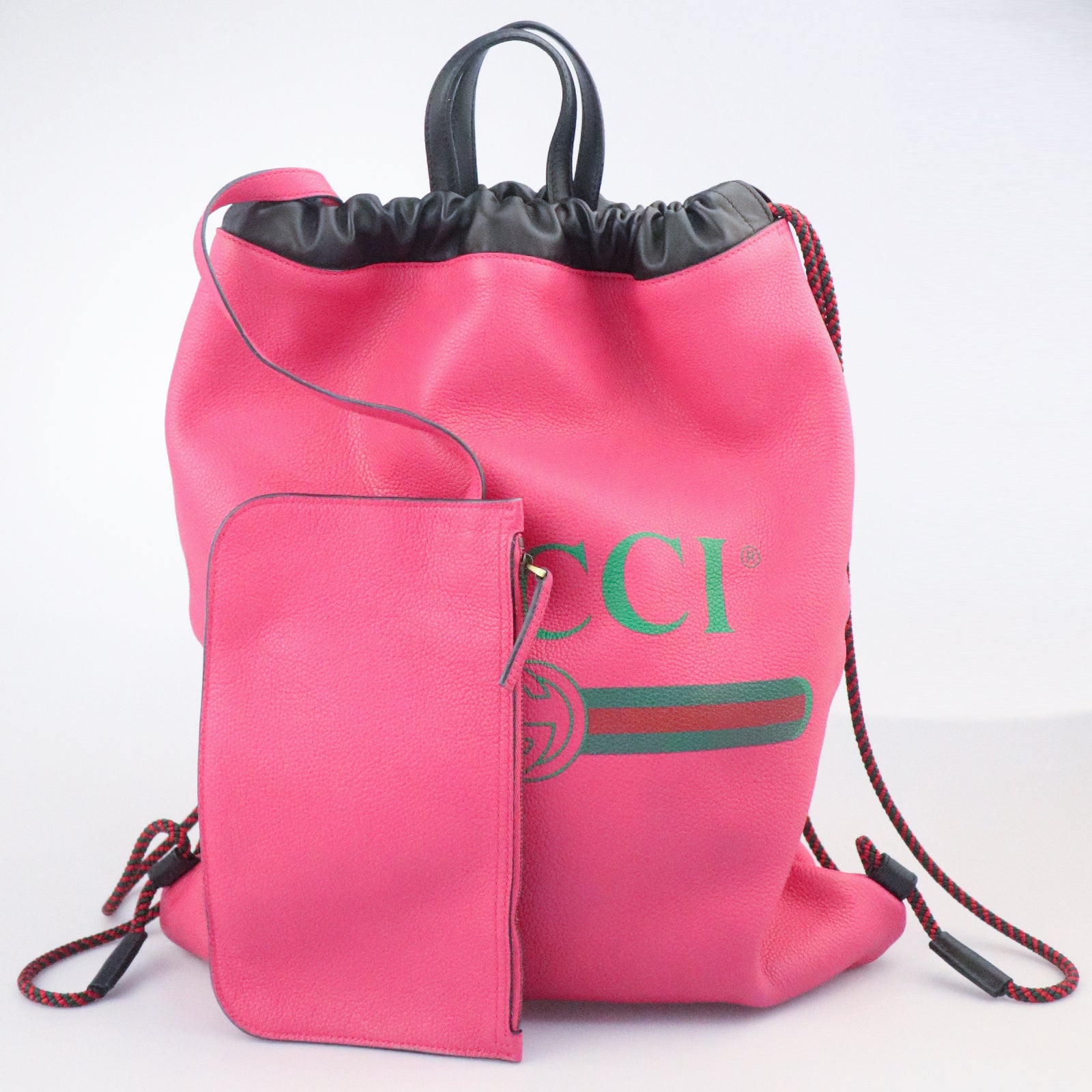 GUCCI cowhide leather Backpack backpack pink