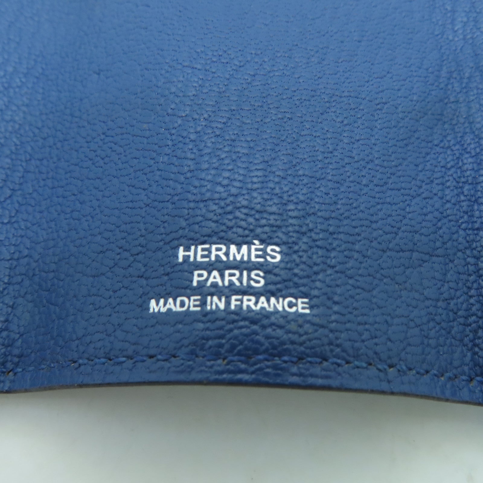 HERMES Epsom皮革key Case 4銀扣鎖匙包藍色