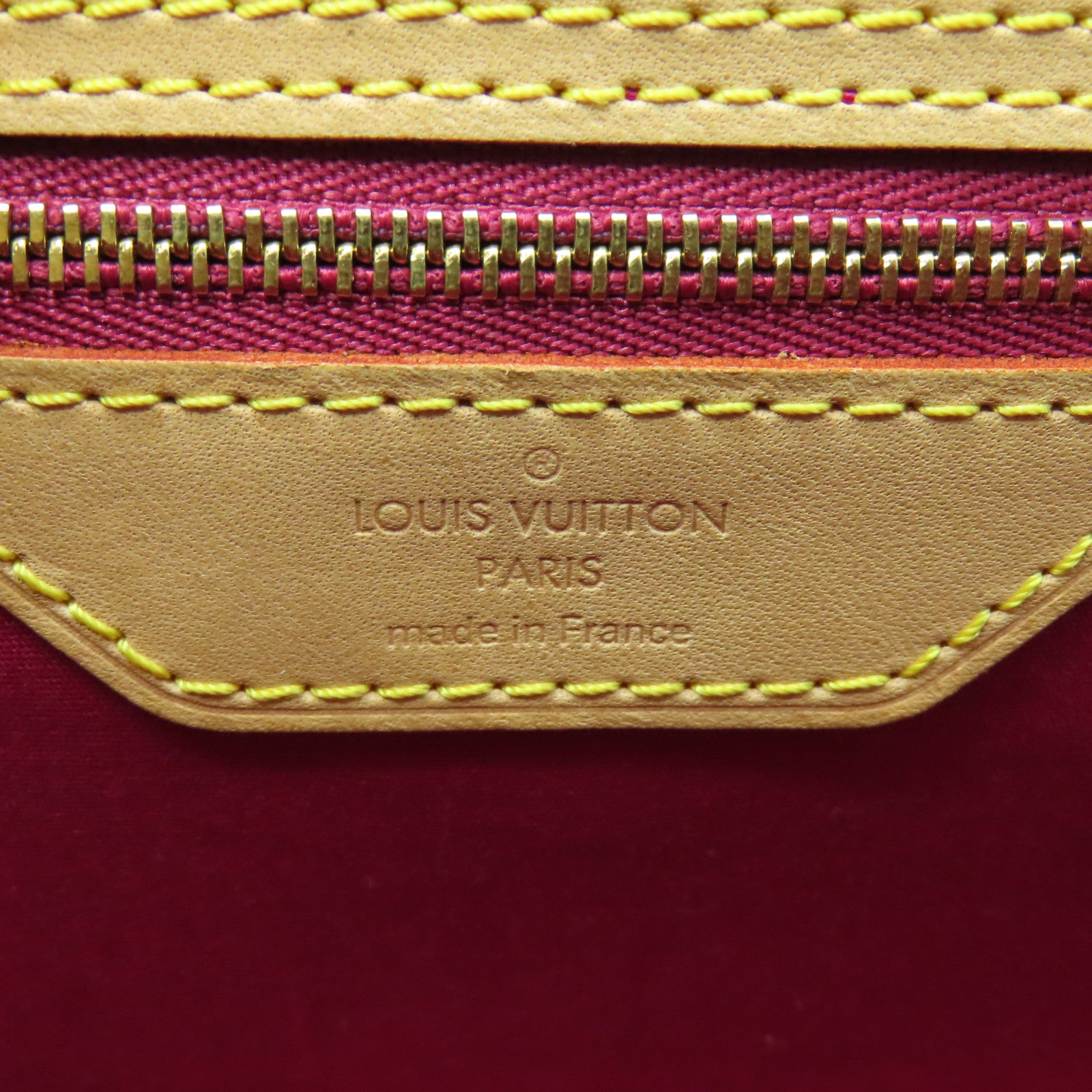 LOUIS VUITTON Monogram Vernis Brea MM金扣手挽肩背两用袋红色